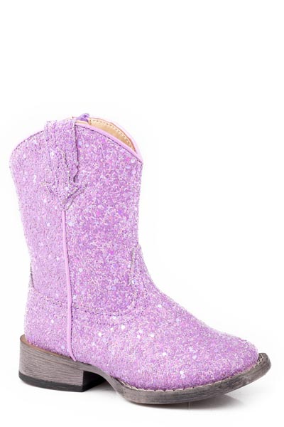 Glitter Galore Toddlers Purple Glitter Vamp