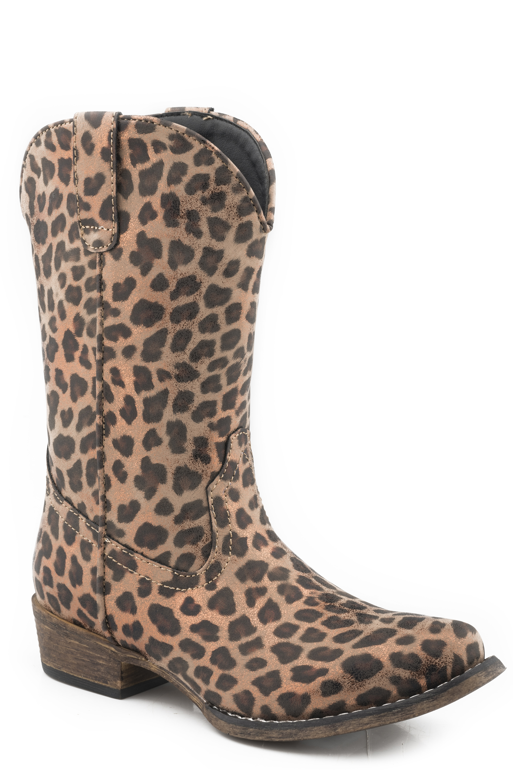 Riley Cheetah Little Kids Tan Snip Toe All Over Leopard Print