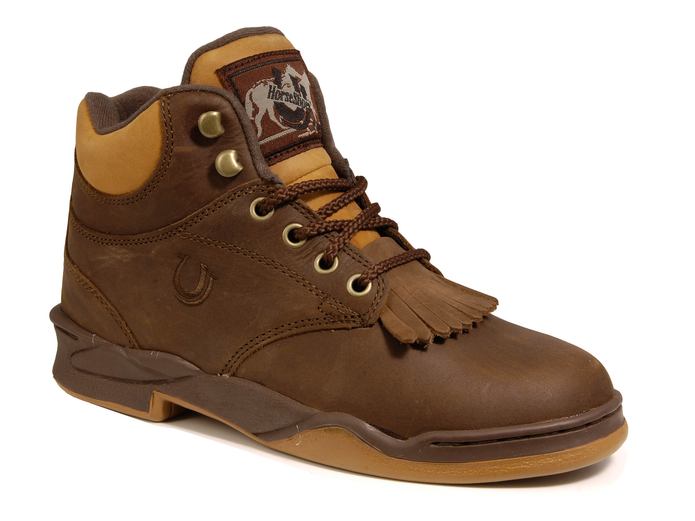 Horseshoe Kiltie Mens Tan/brown Crazy Horse Brown