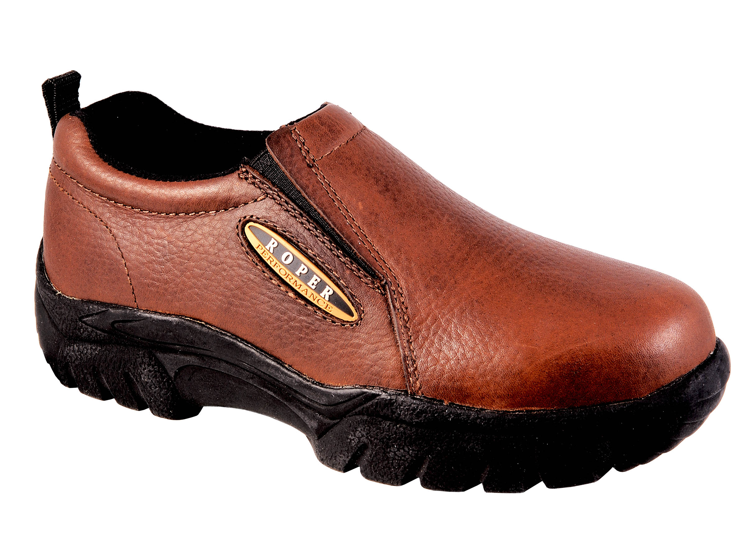 Performance Slip On Mens Bay Brown Tumbled Leather