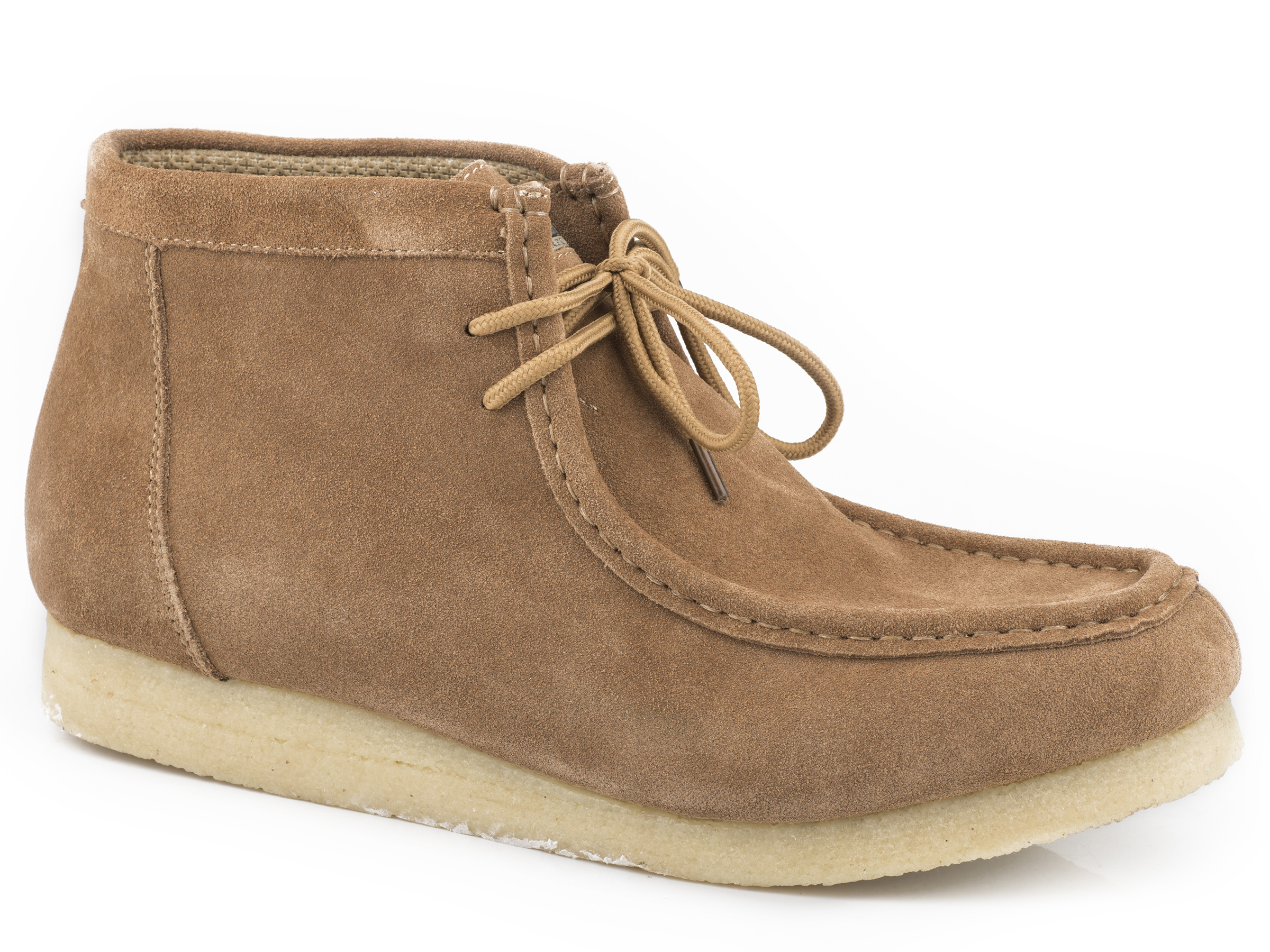 Gum Sticker Mens Tan Suede Leather