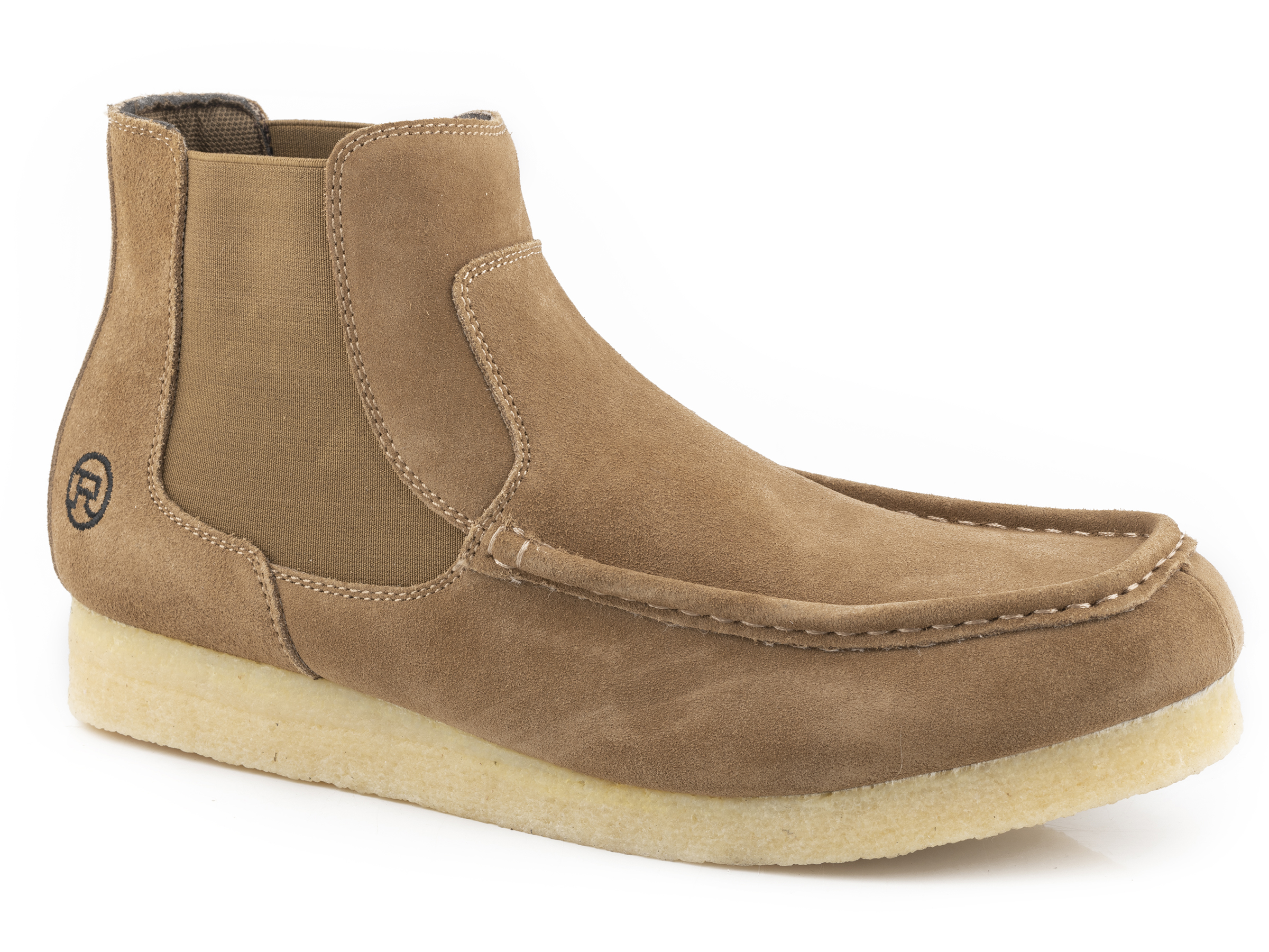 Gum Sticker Romeo Mens Tan Suede Gum Sole