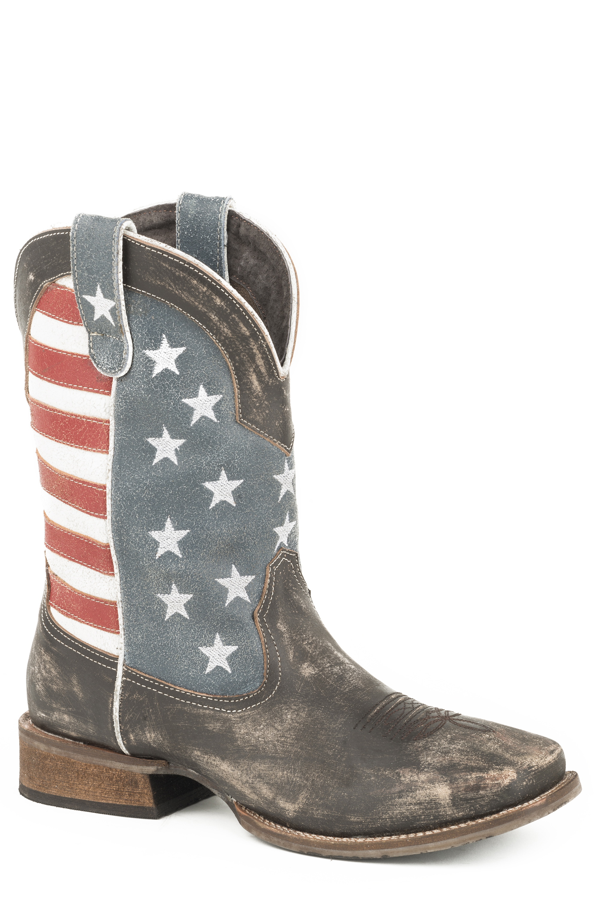 America Mens Distressed Brown Leather