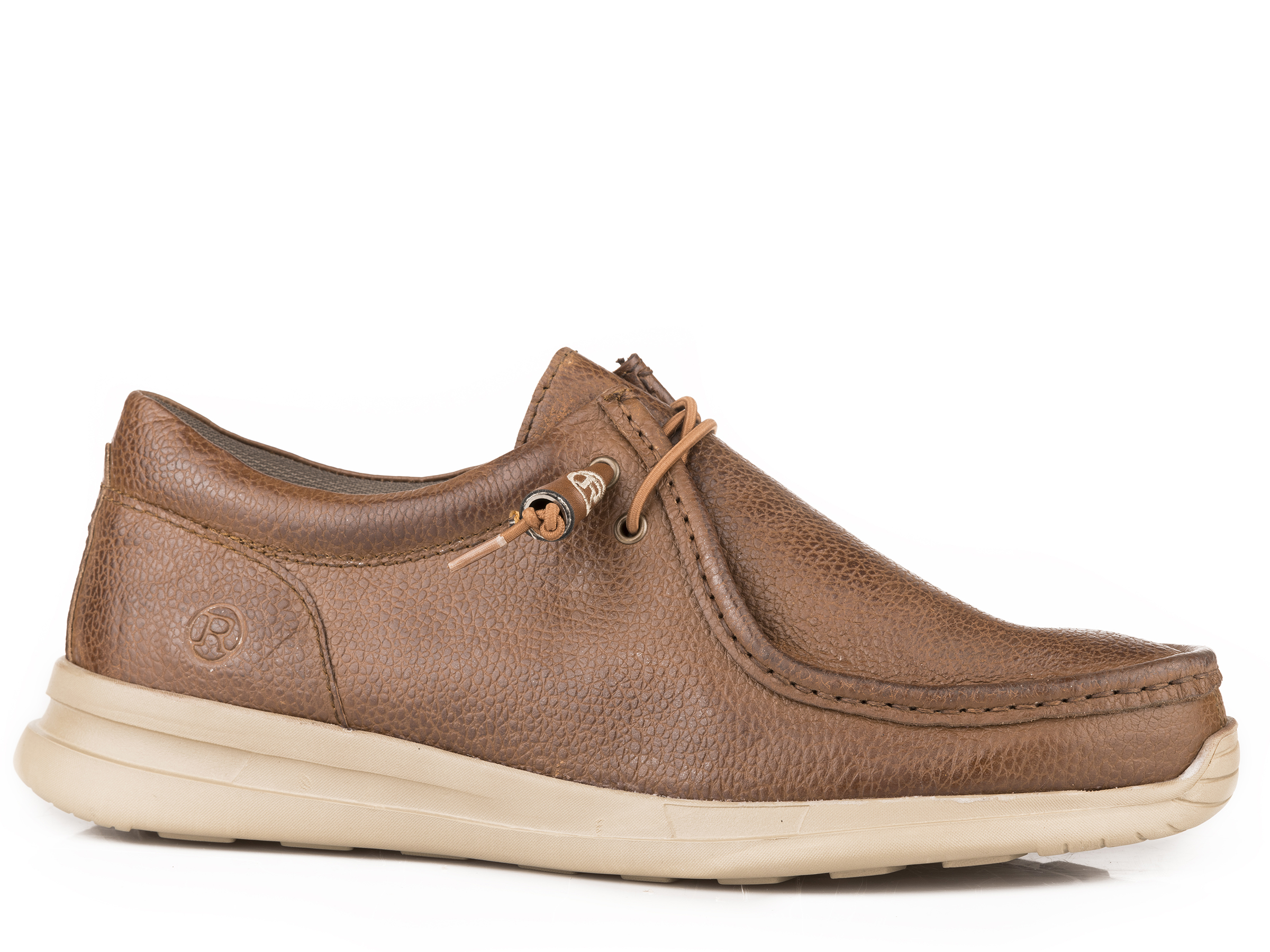 Chillin Low Mens Brown Tumbled Leather Upper