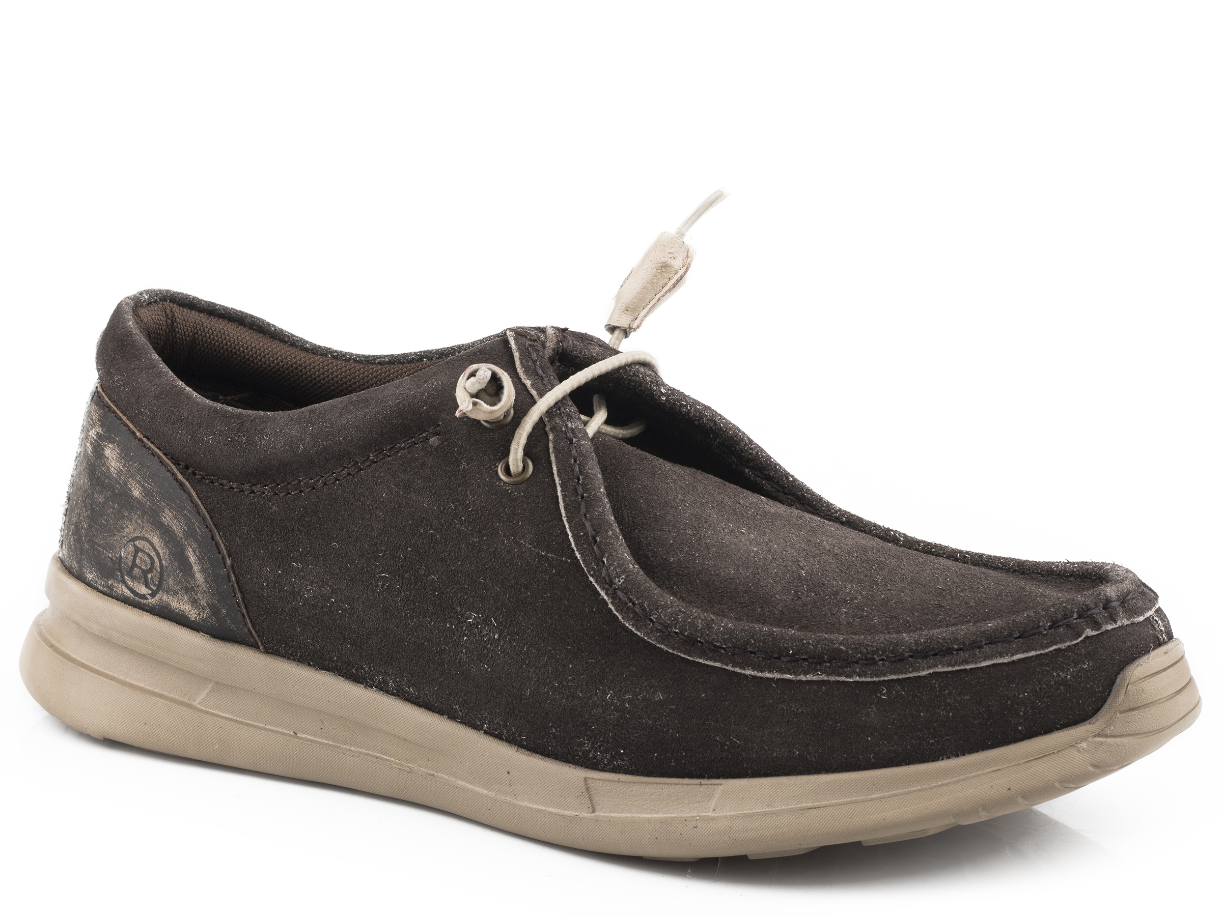 Chillin Low Mens Brown Suede Leather Upper