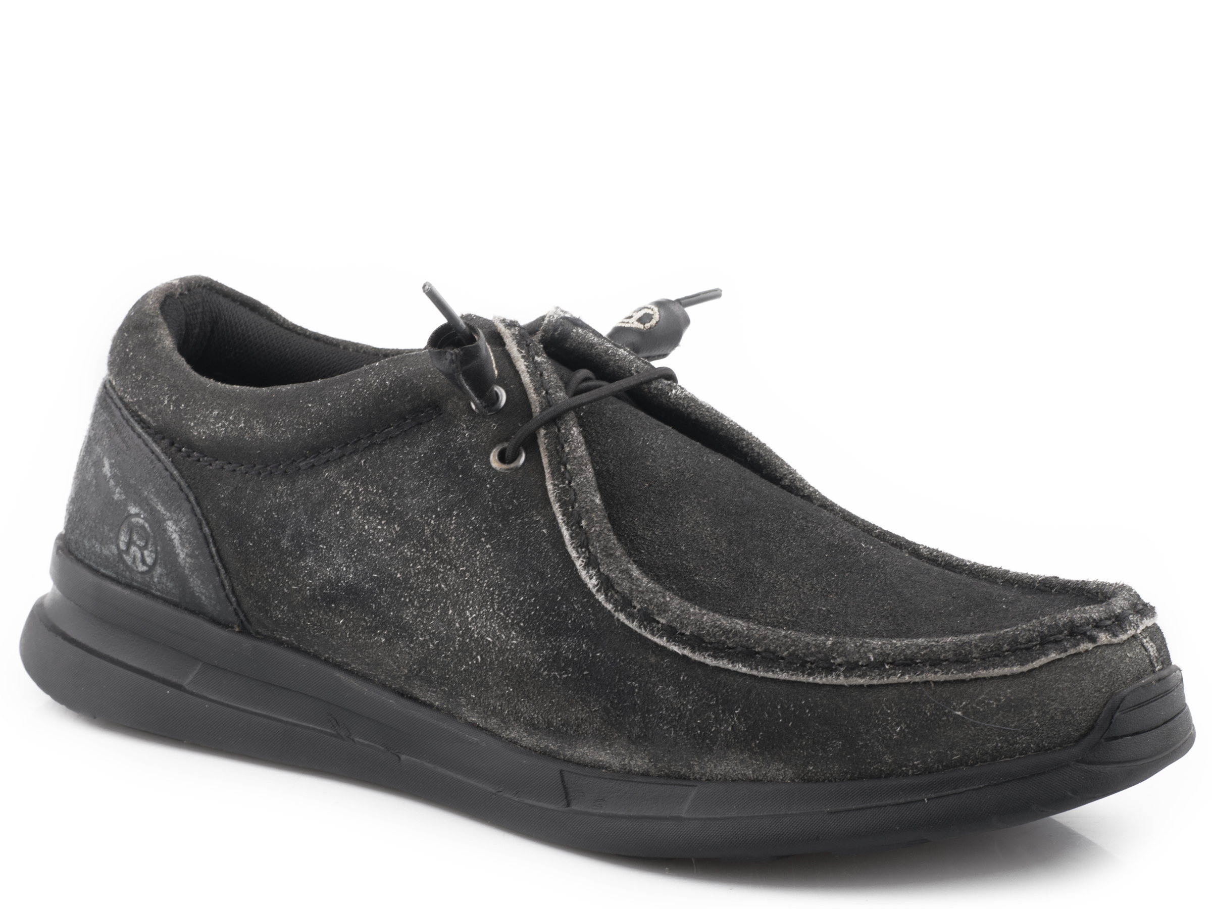 Chillin Low Mens Black Suede Leather Upper