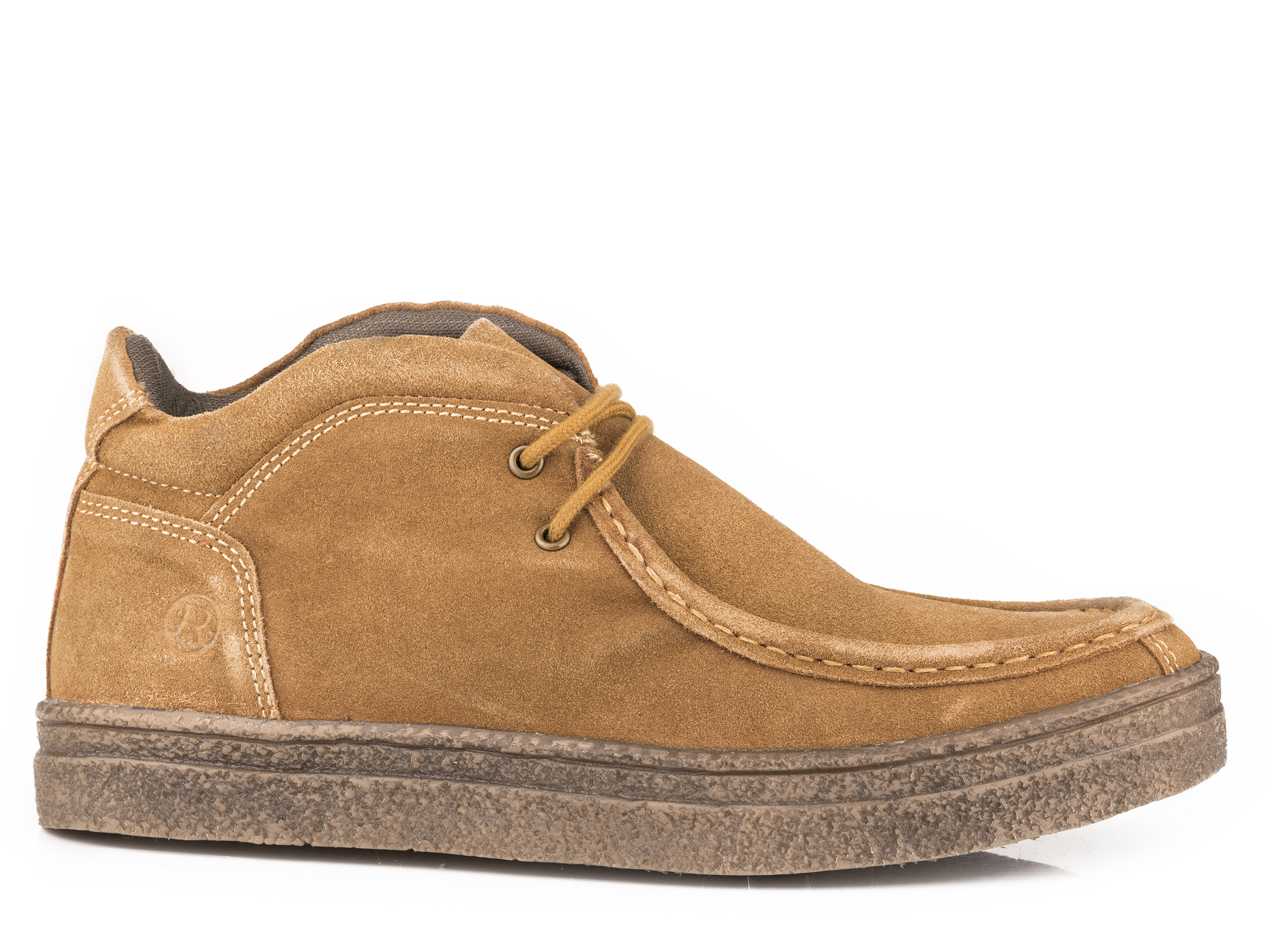 Ryder Mens Tan Suede Leather Chukka