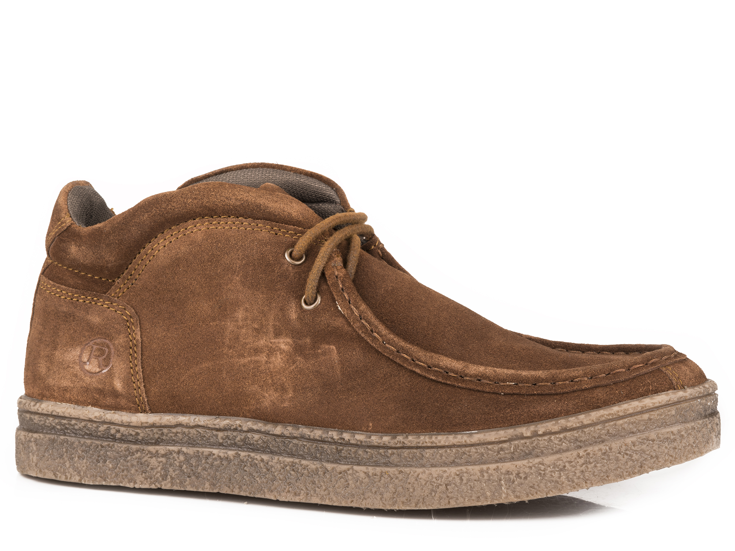 Ryder Mens Brown Suede Leather Chukka