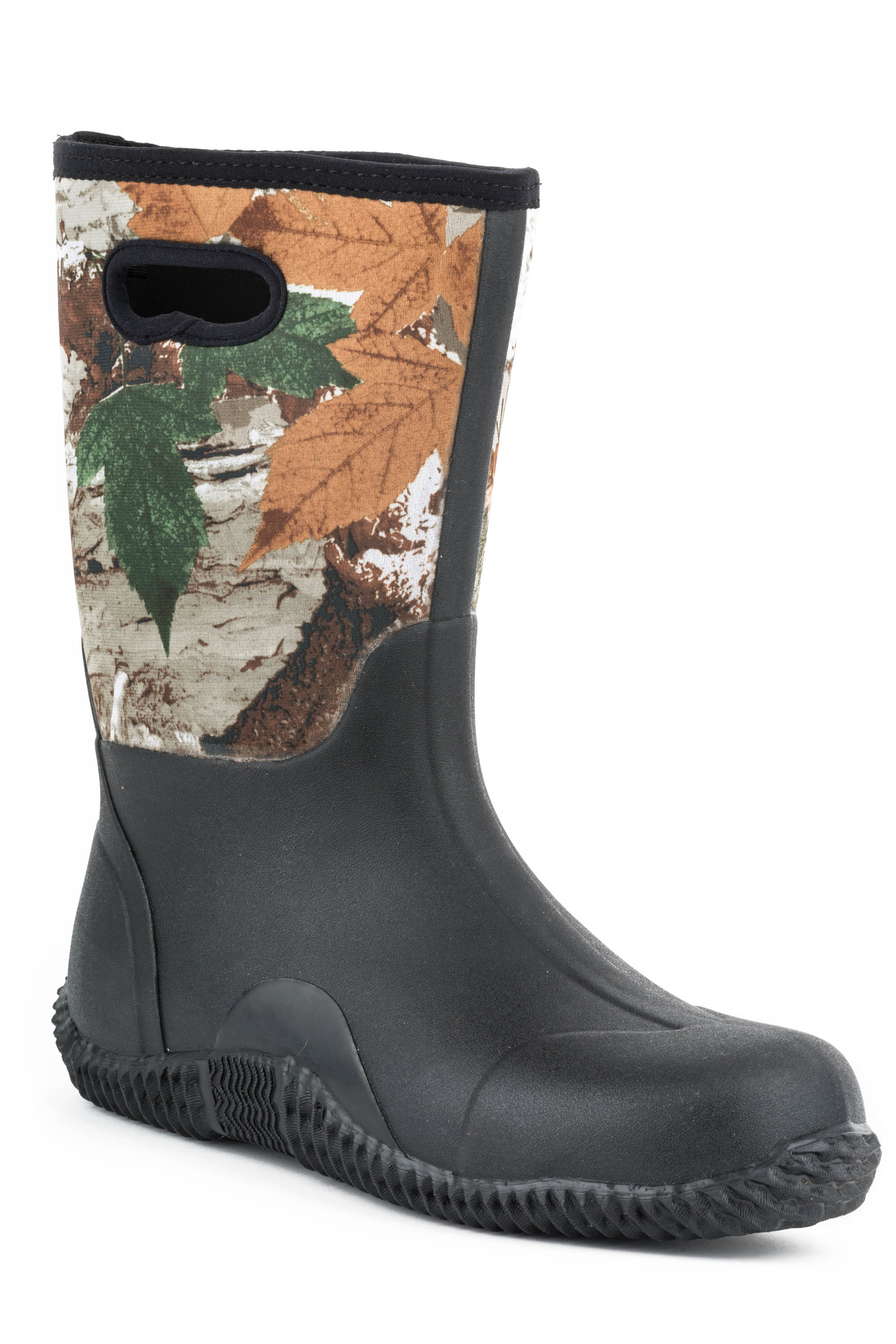 Barnyard Camo Mens Multi 13″ Barn Boot W/pull Hole On Shaft