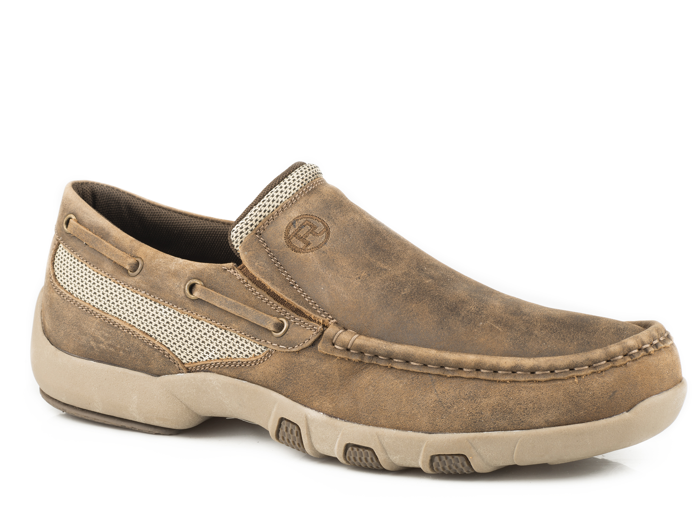 Docks Mens Brown Slip On Twin Gore Boat Shoe