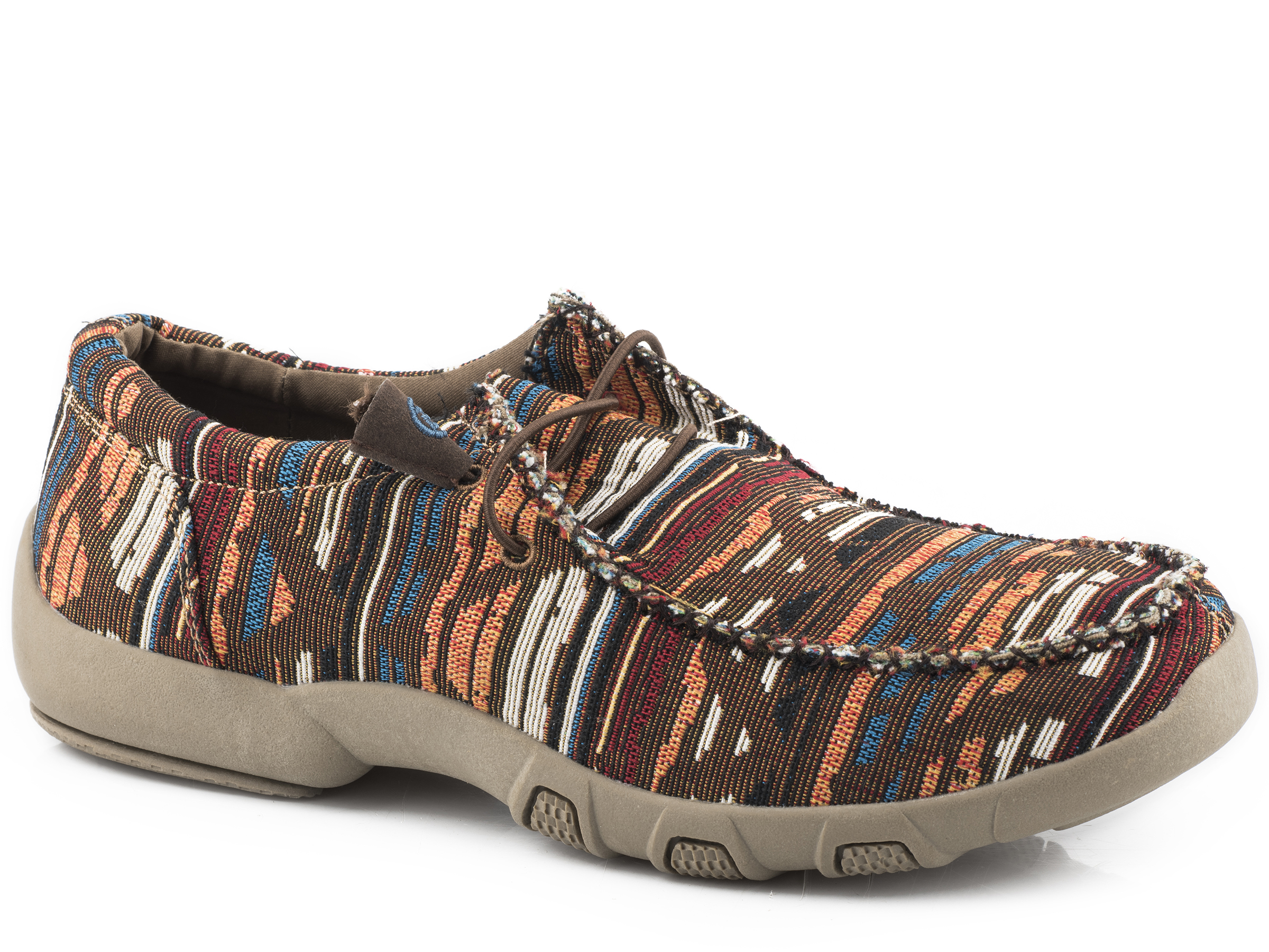 Chillin Aztec Mens Multi Brown Aztec Canvas