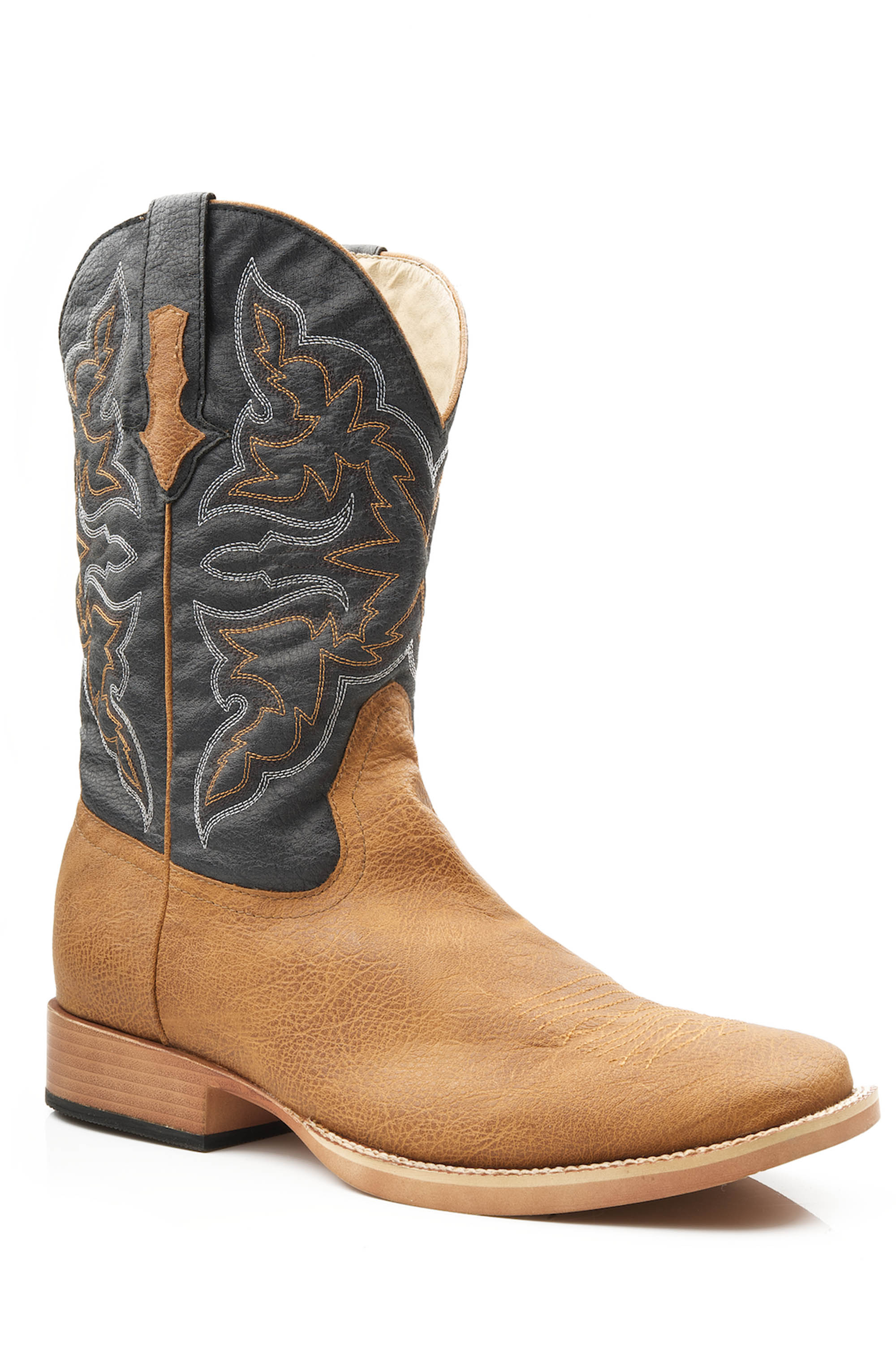 Cowboy Classic Mens Tan Western Boot W/tradtional Stitch