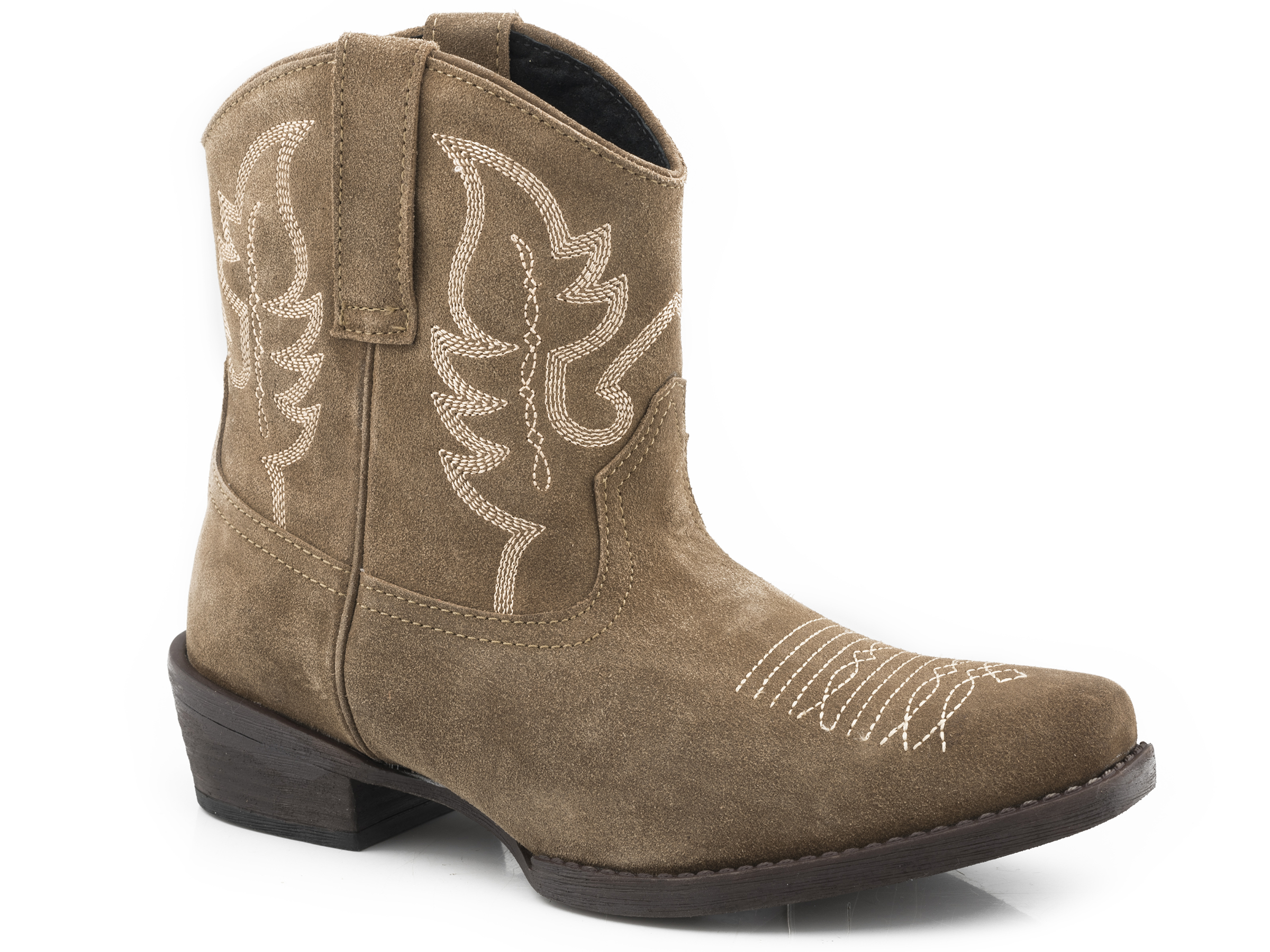 Dusty Ii Womens Tan Snip Toe Shorty Boot