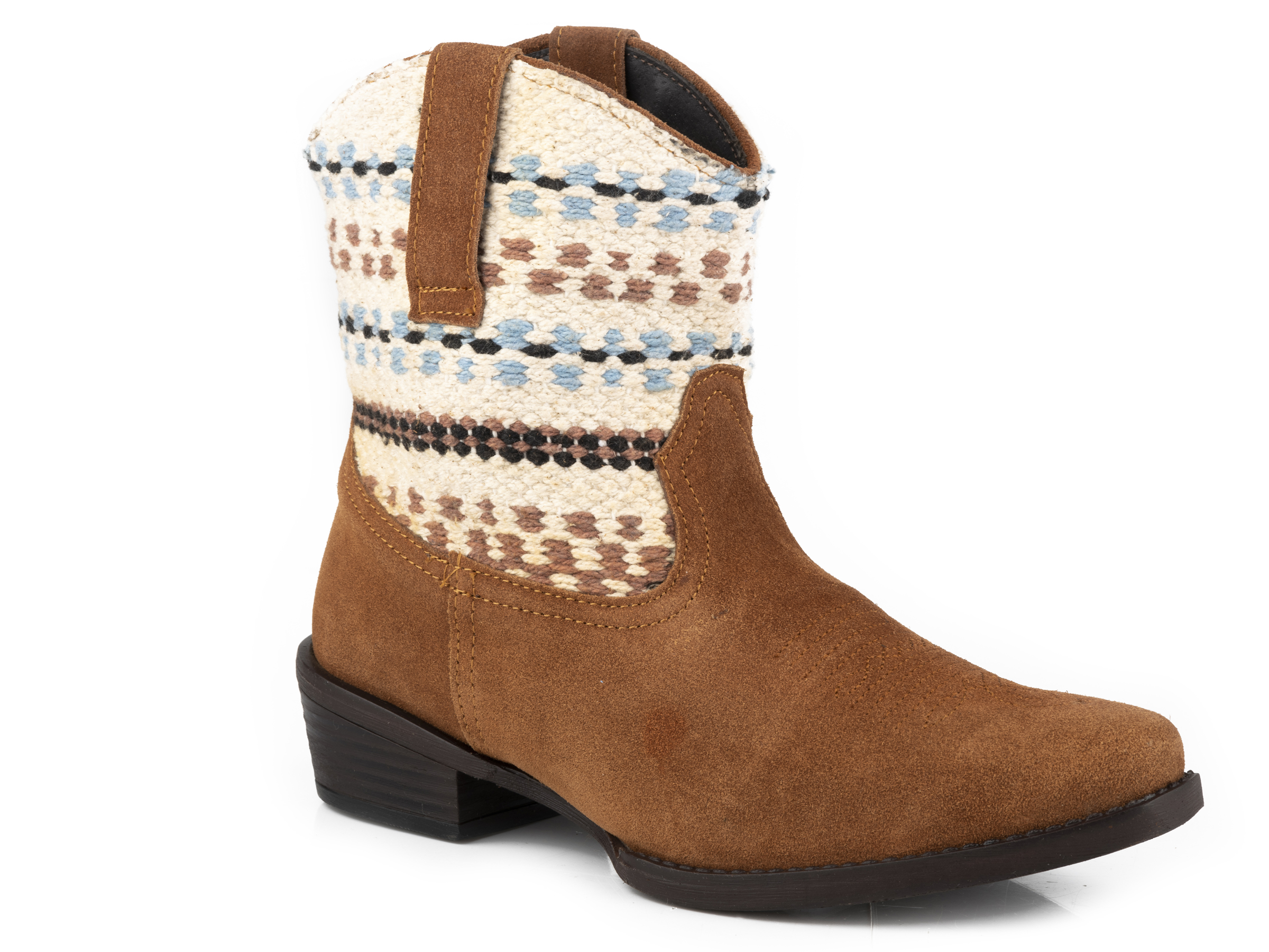 Dusty Womens Tan Snip Toe Shorty Boot