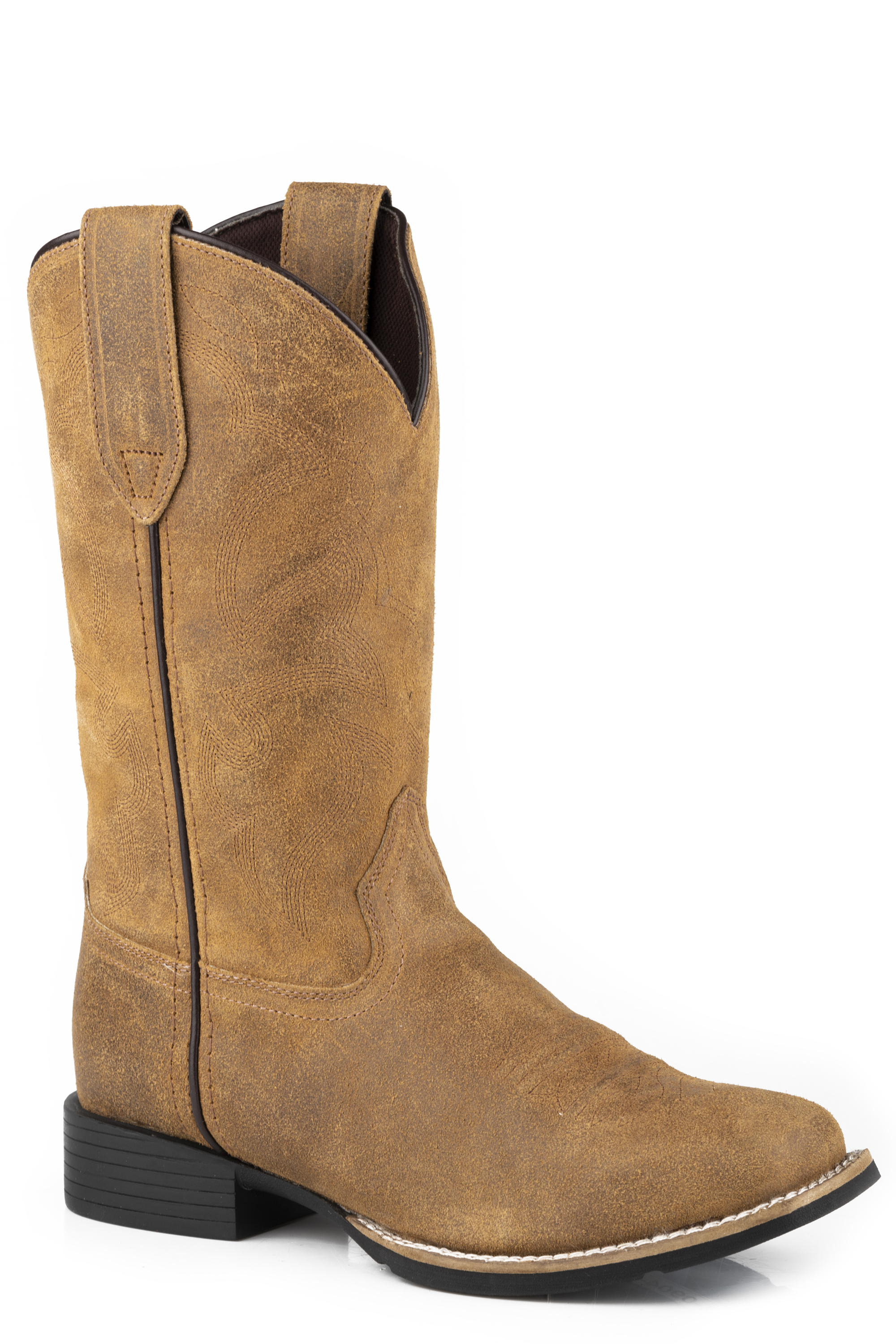 Monterey Womens Tan Oiled Suede Leather