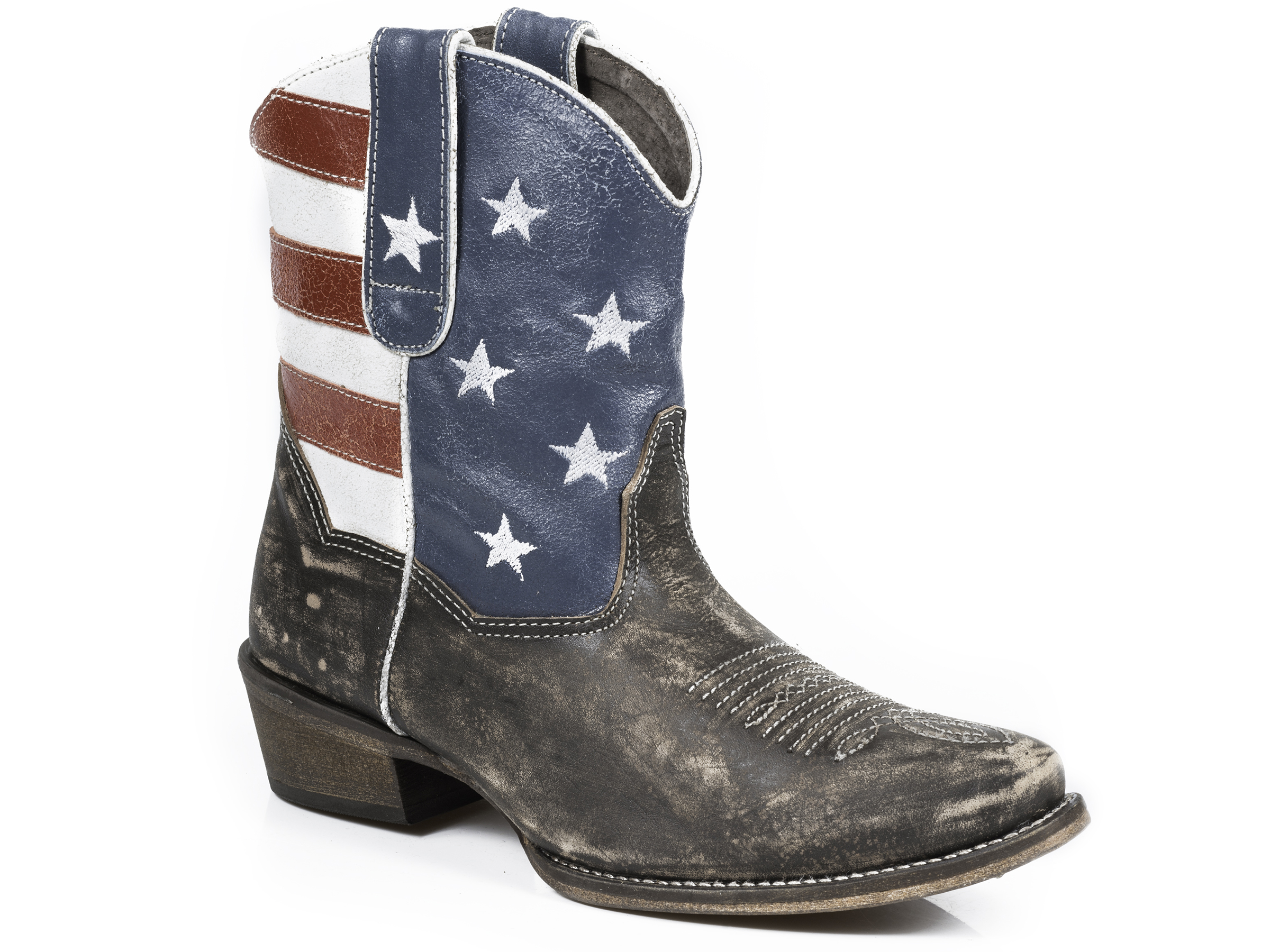 American Beauty Womens Brown American Flag Shorty