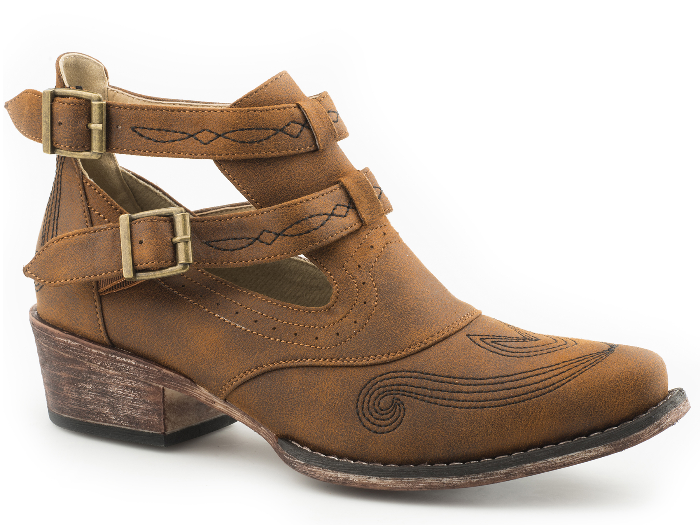 Willa Womens Brown All Over Vintage Cognac