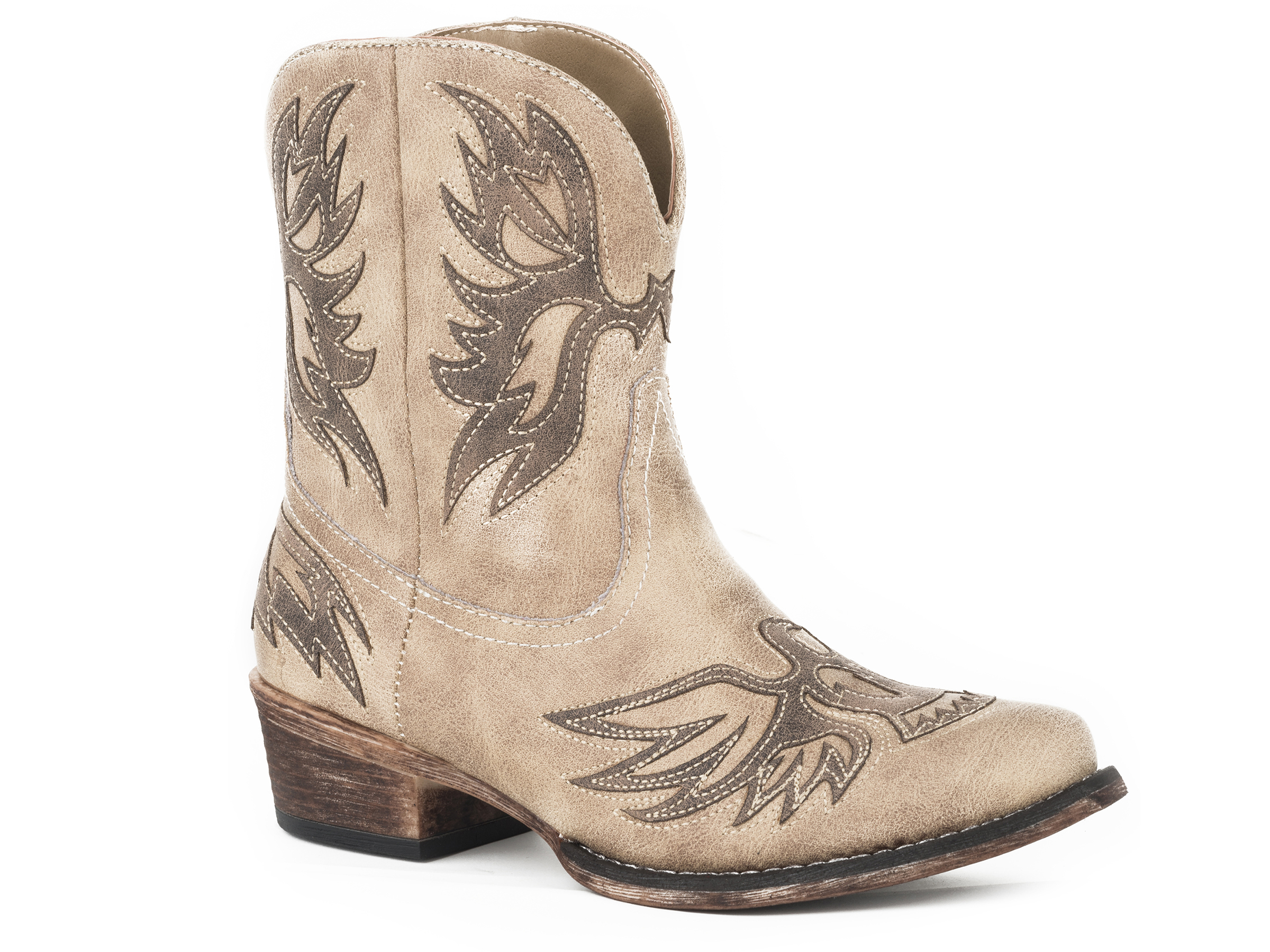 Amelia Womens Tan Vintage Beige With Dark Brown Eagle