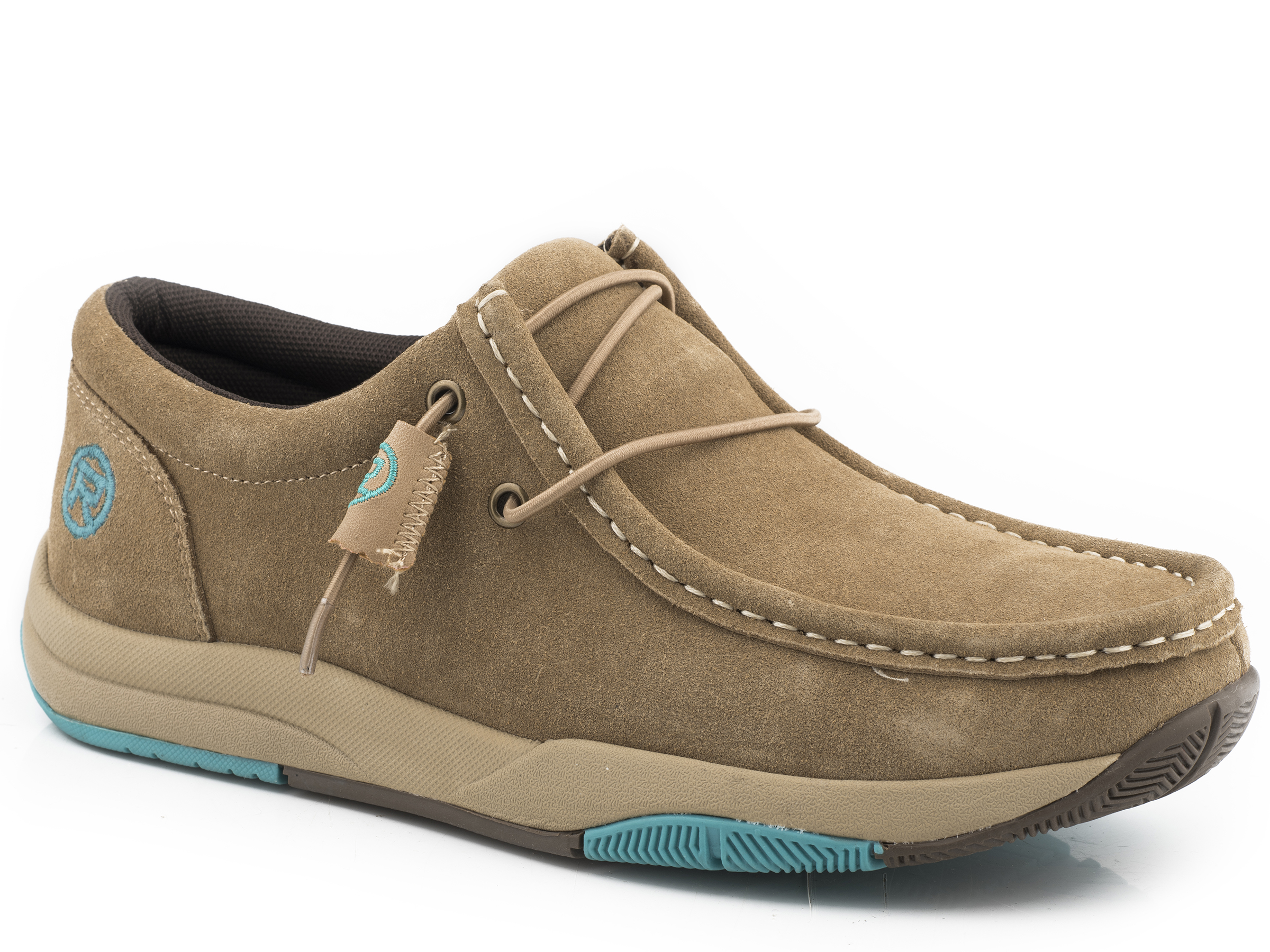 Clearcut Low Womens Tan Suede Leather All Over