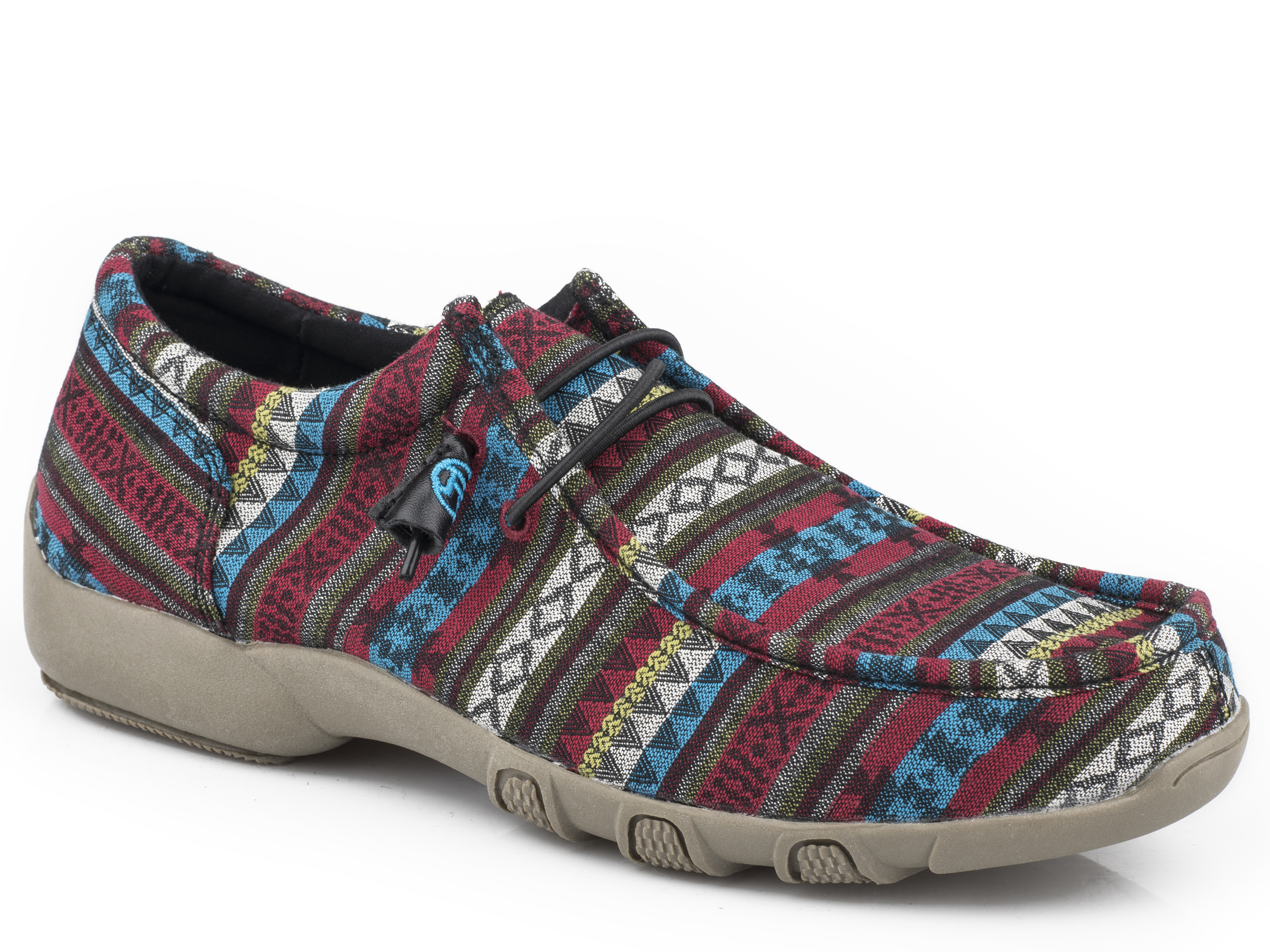 Chillin Aztec Womens Blue Aztec Canvas