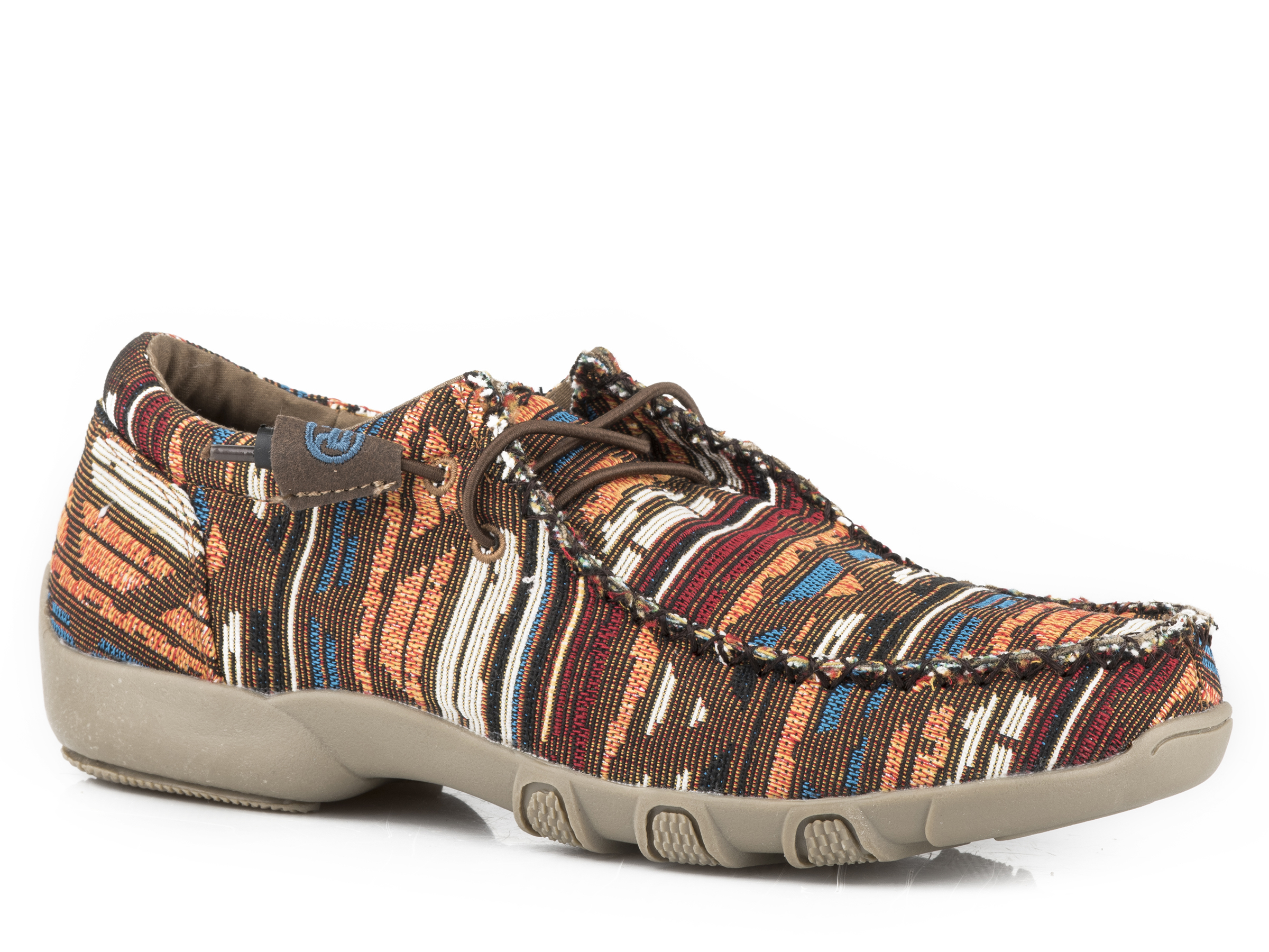 Chillin Aztec Womens Multi Brown Aztec Canvas