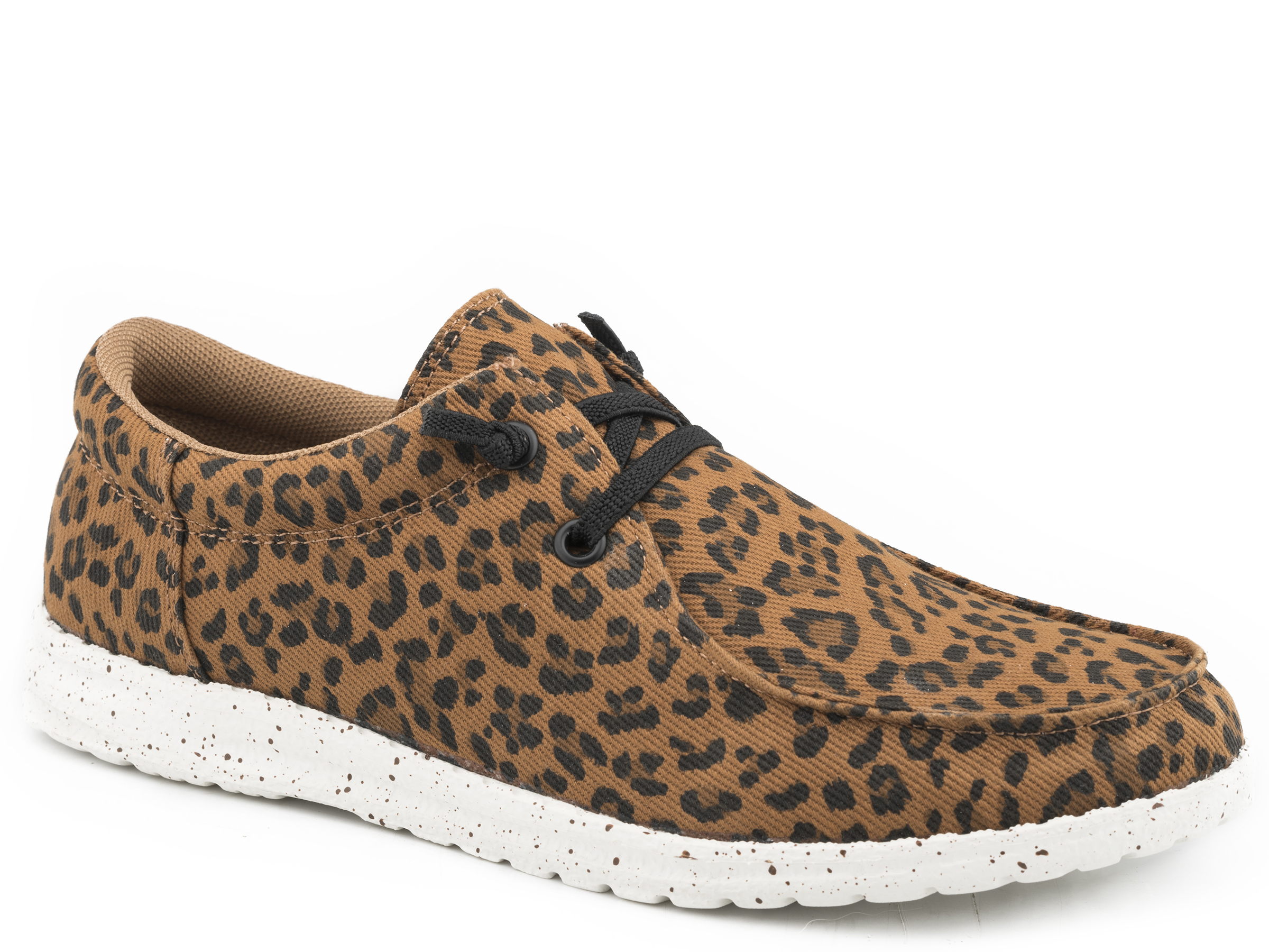 Hang Loose Womens Brown Leopard Canvas Upper