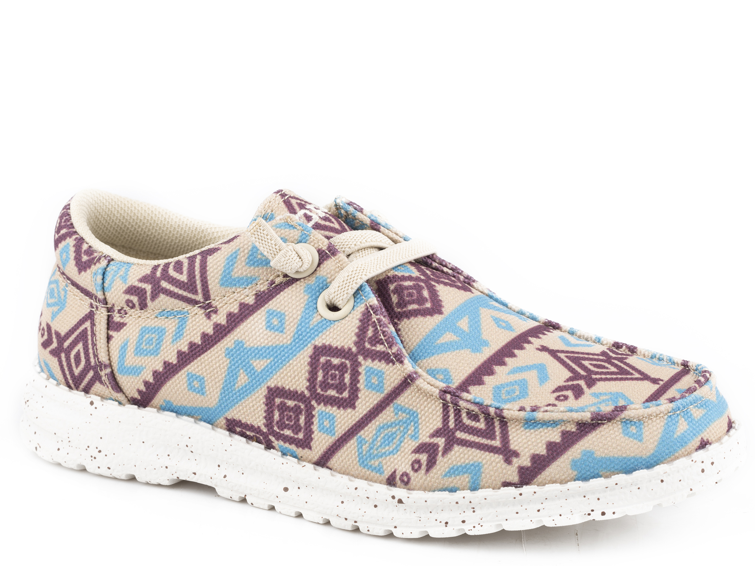 Hang Loose Womens Brown Multi Aztec Fabric Upper