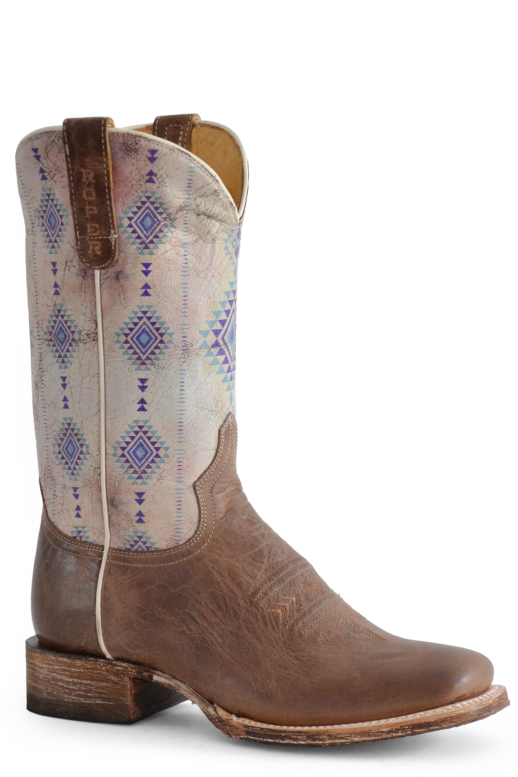 Az Aztec Womens Burnish Tan Leather Vamp