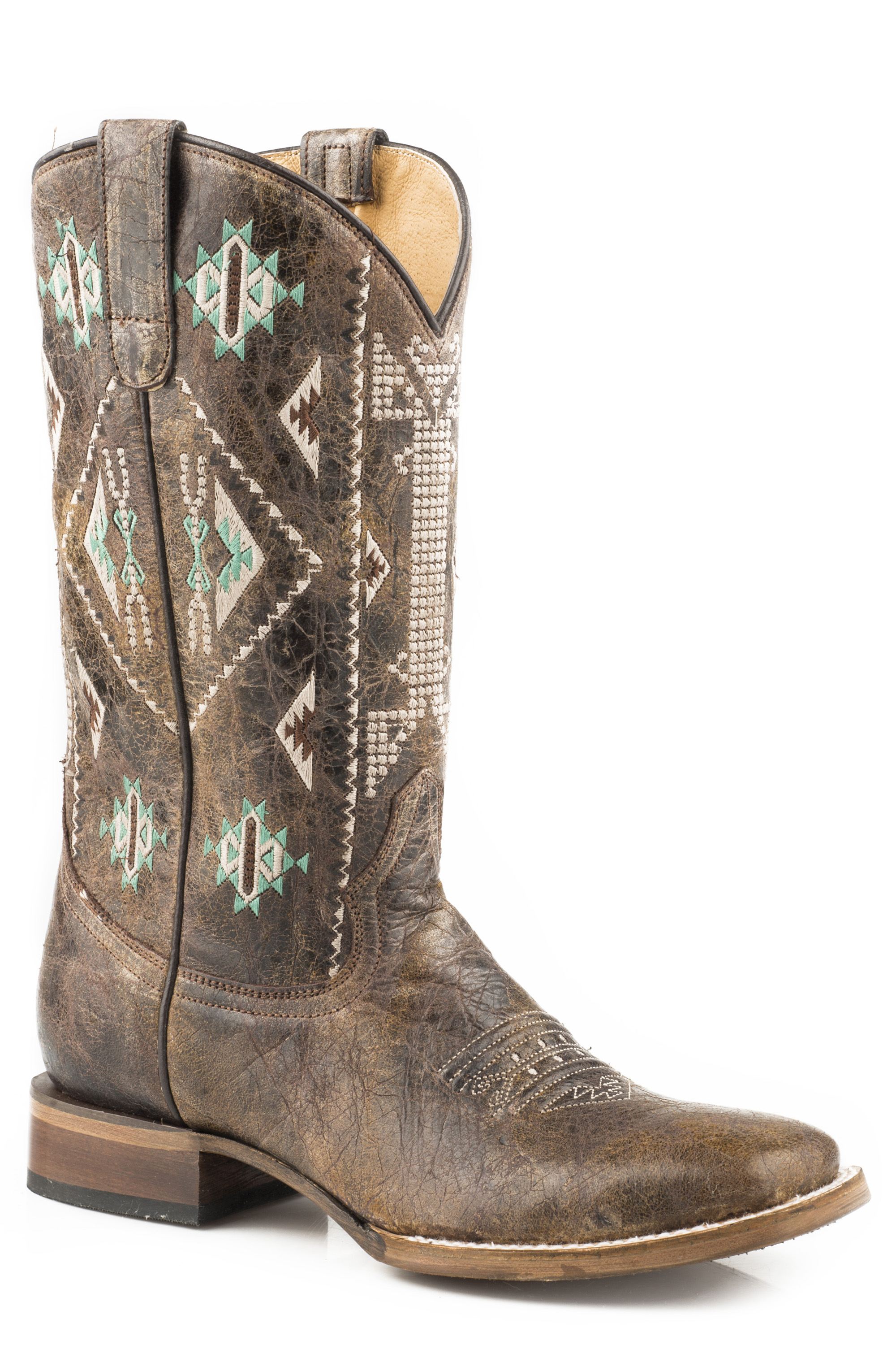 Out West Womens Waxy Brown Leather