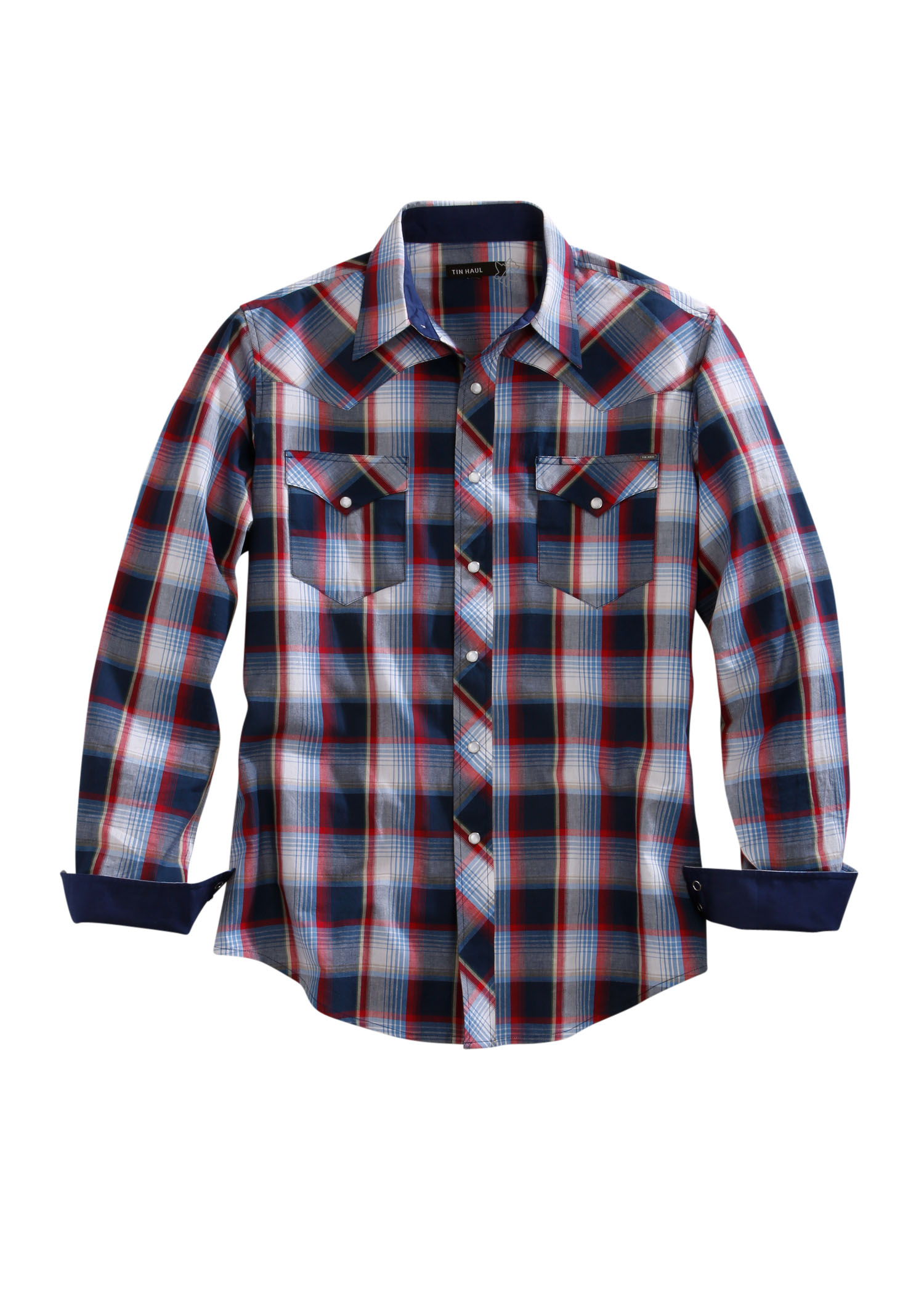 Tin Haul Collection Mens 00087 Bluestone Plaid