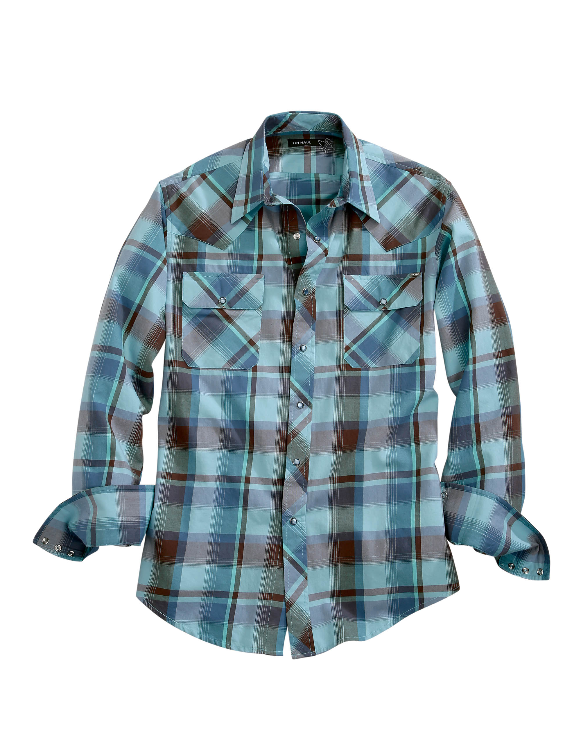 Tin Haul Collection Mens Blue 00453 West Check