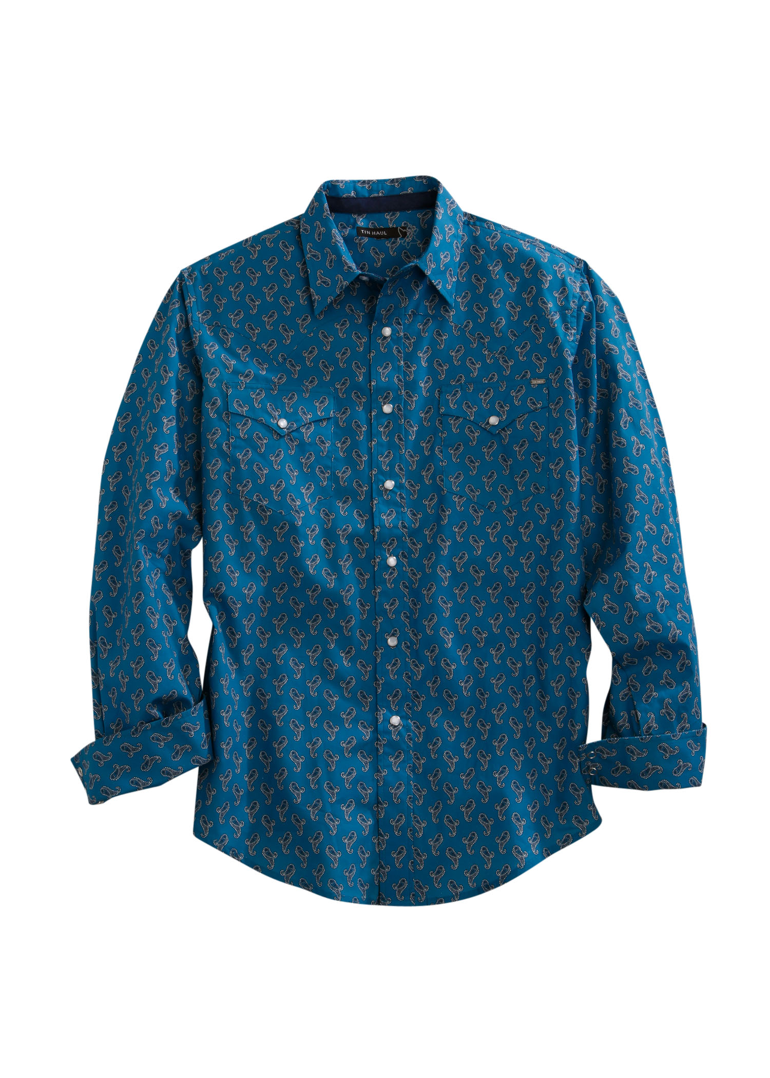 Tin Haul Collection Mens Blue 00084 Grid Paisley