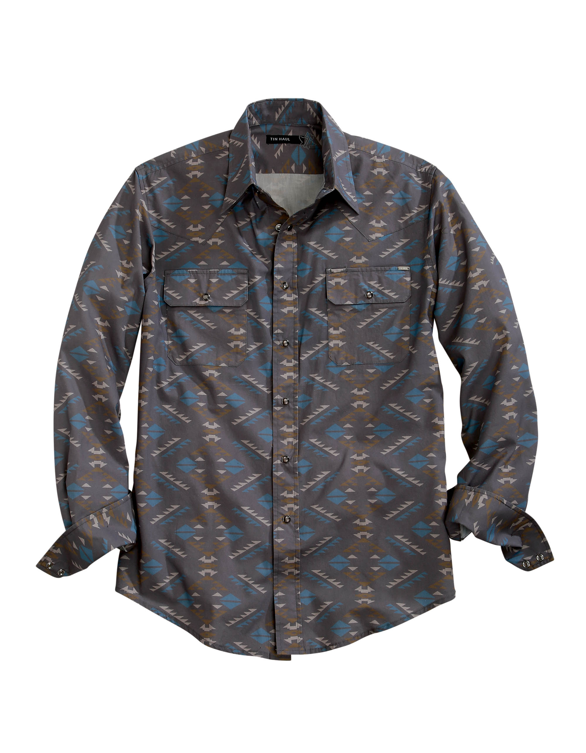 Tin Haul Collection Mens Blue 00451 All Over Aztec