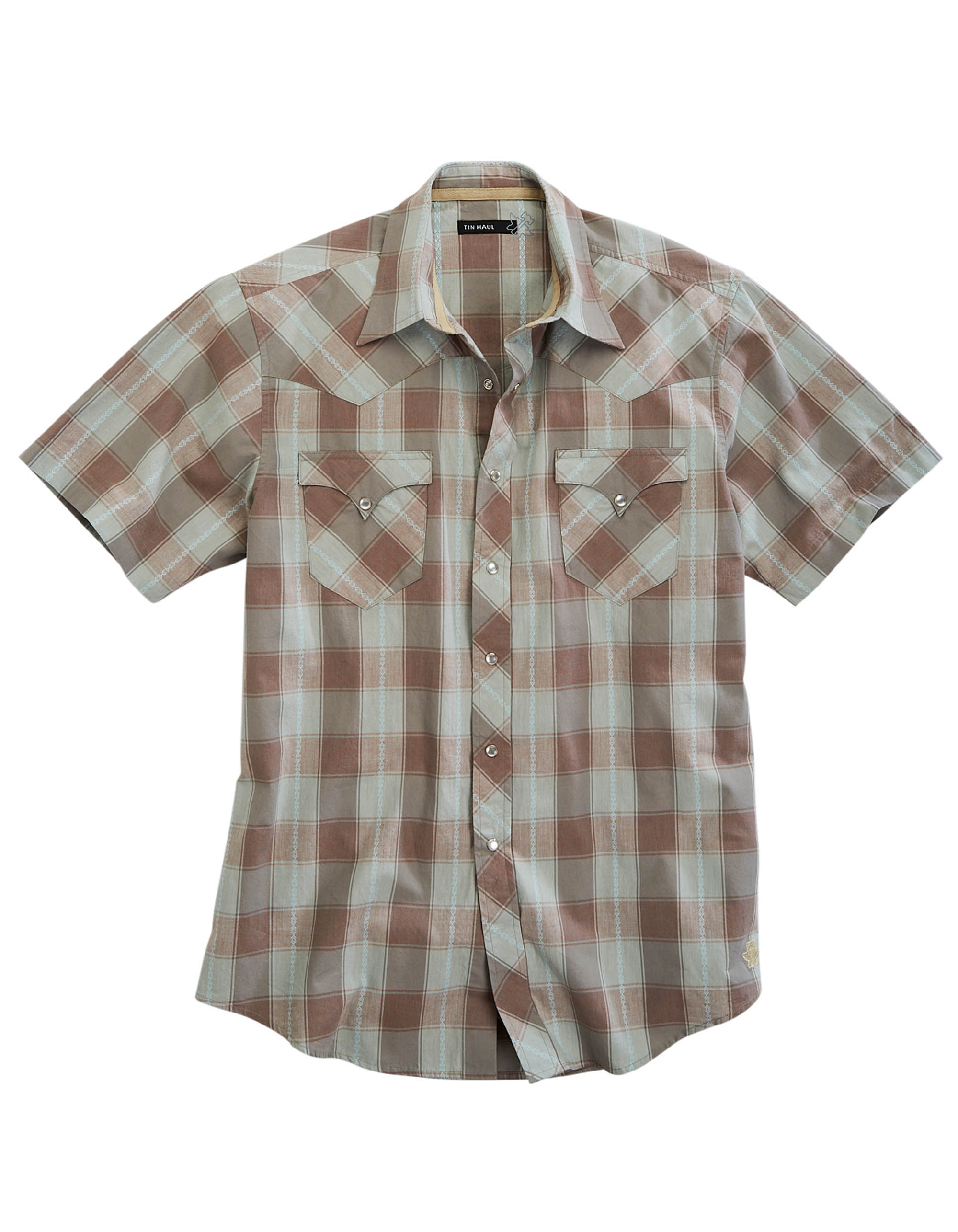 Tin Haul Collection Mens Brown 1956 Sand Check Dobby