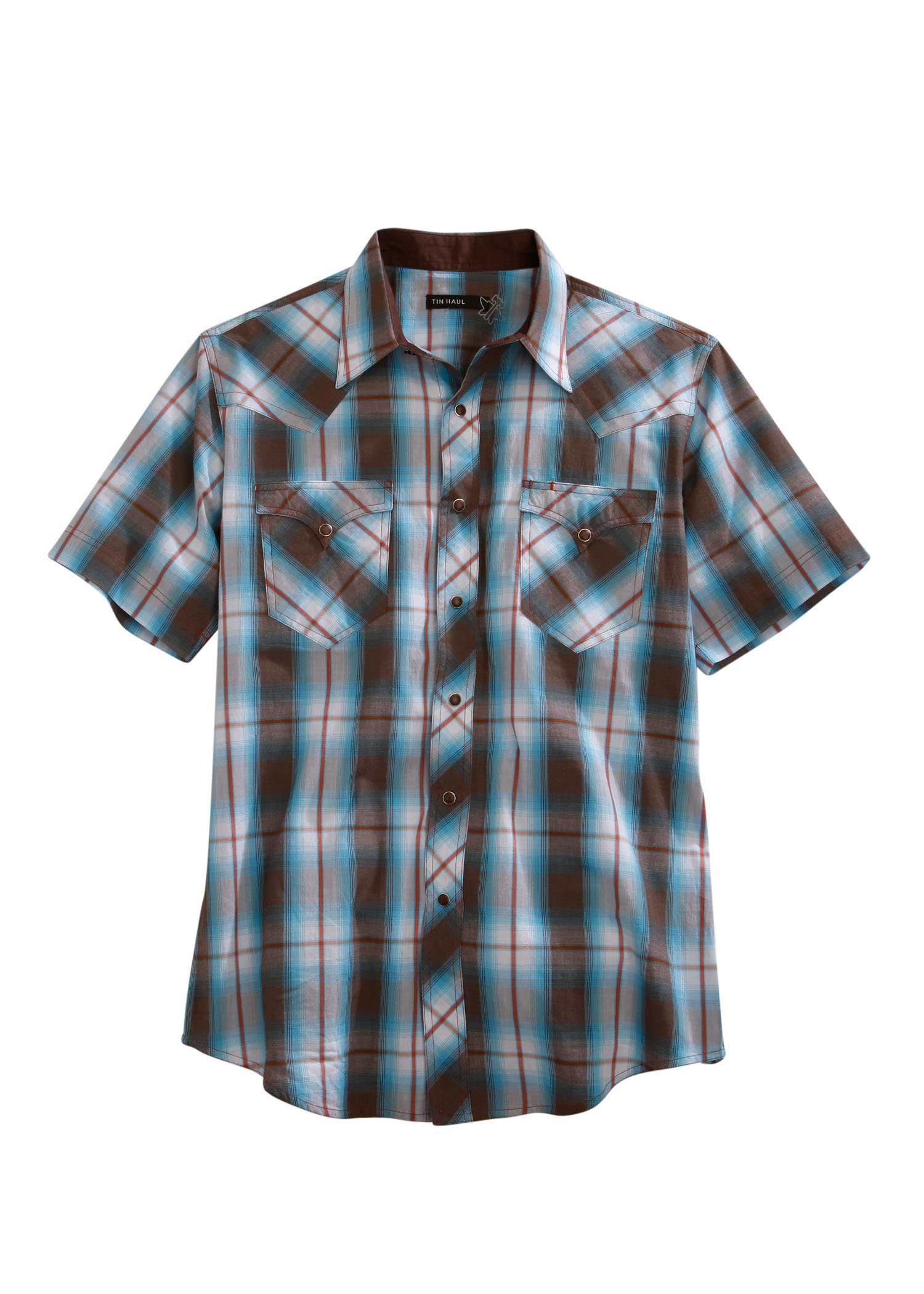 Tin Haul Collection Mens Brown 00088 Tq Plaid