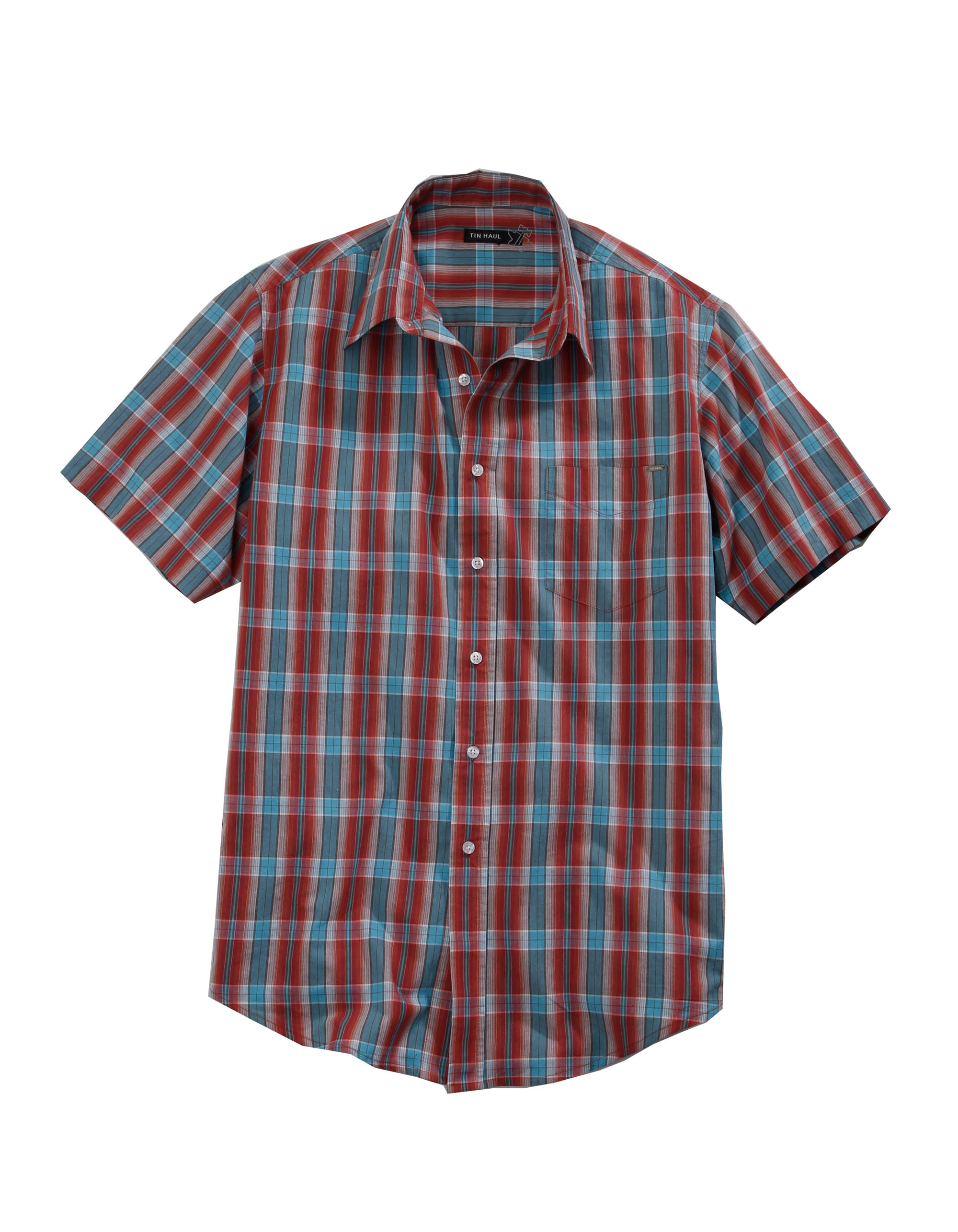 Tin Haul Collection Mens Red 00622 Highway Plaid