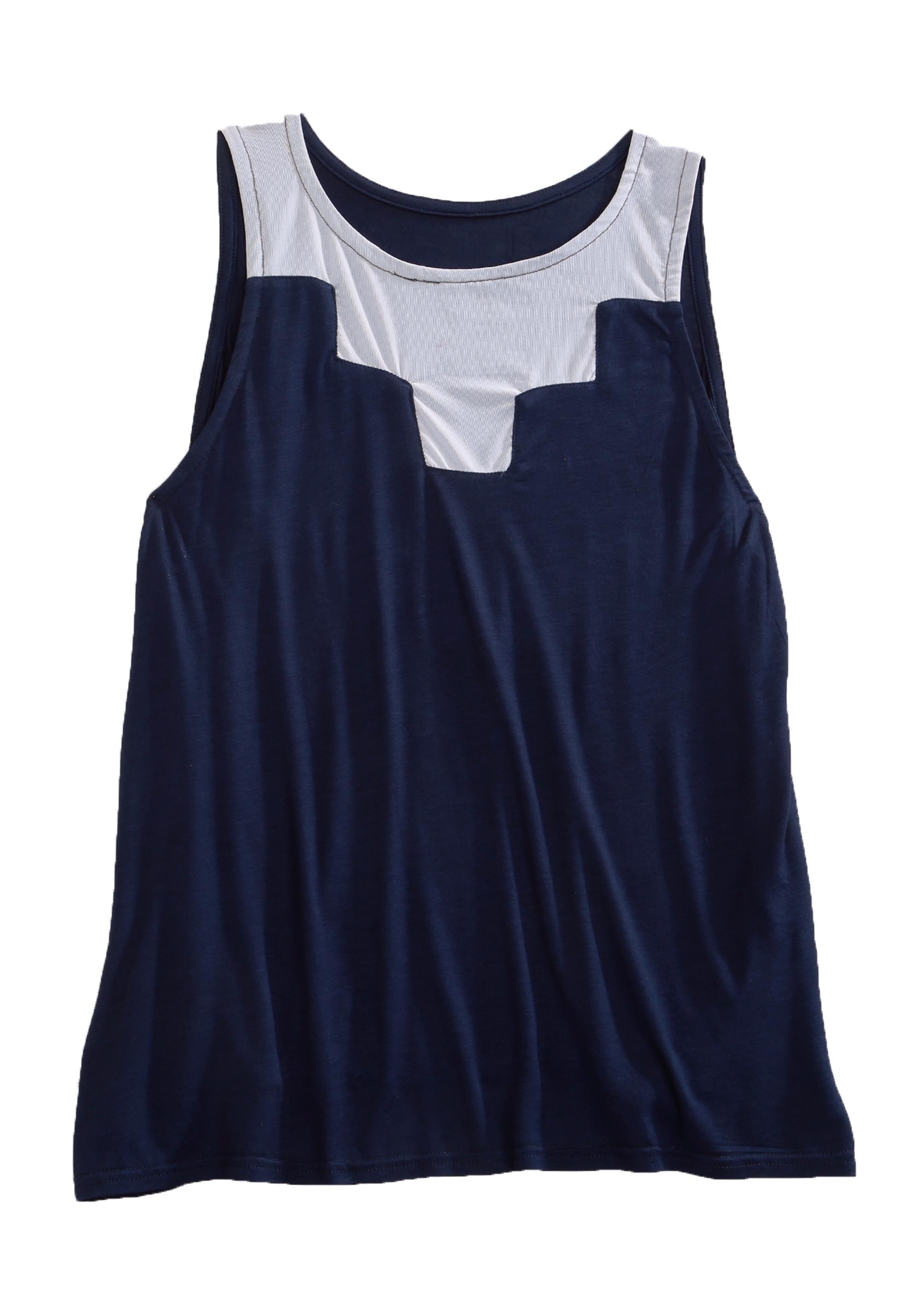 Tin Haul Collection Womens Navy 1820 Poly Rayon Jersey Tank