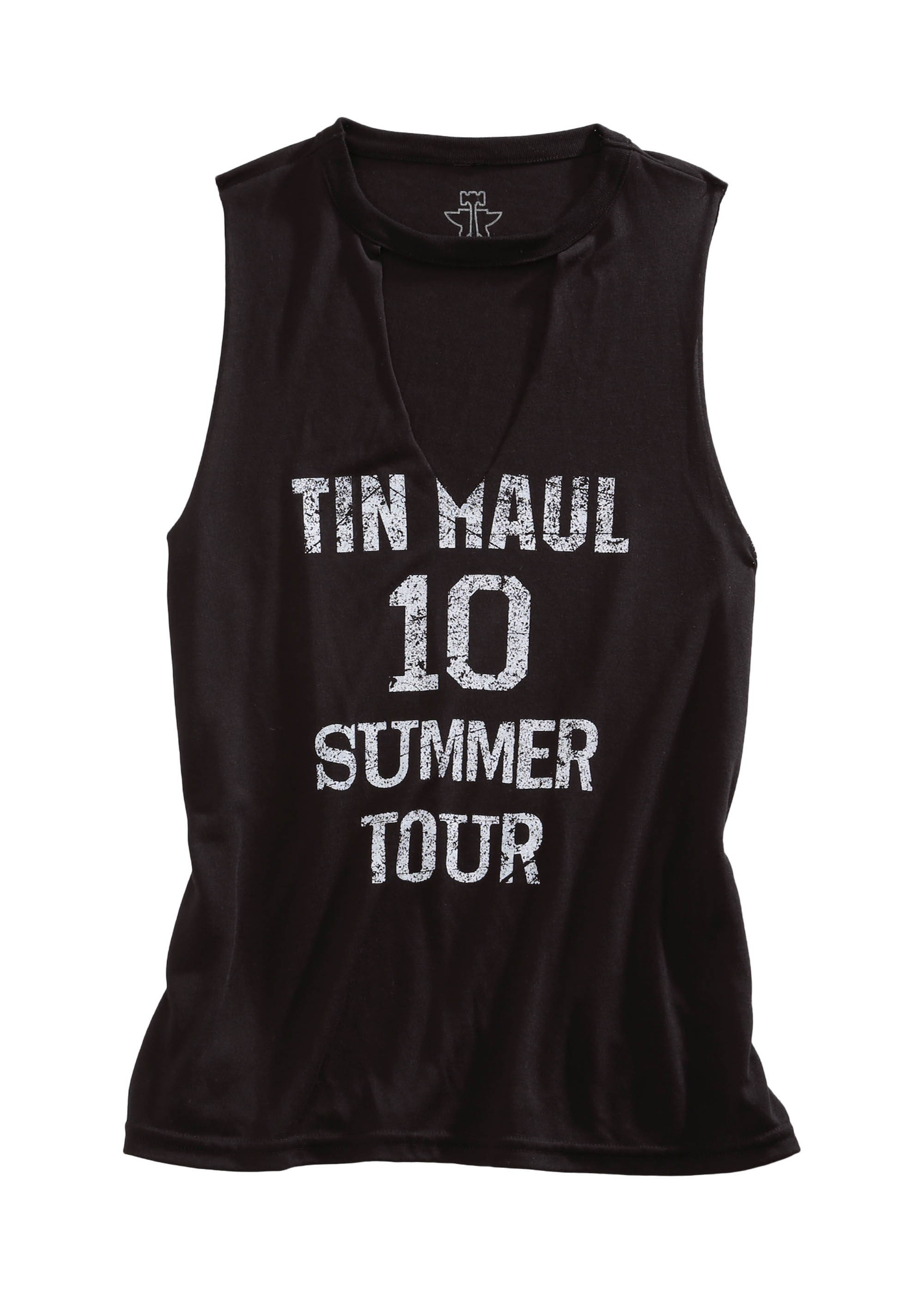 Tin Haul Collection Womens Black Tin Haul Summer 10 Tour Screen Print