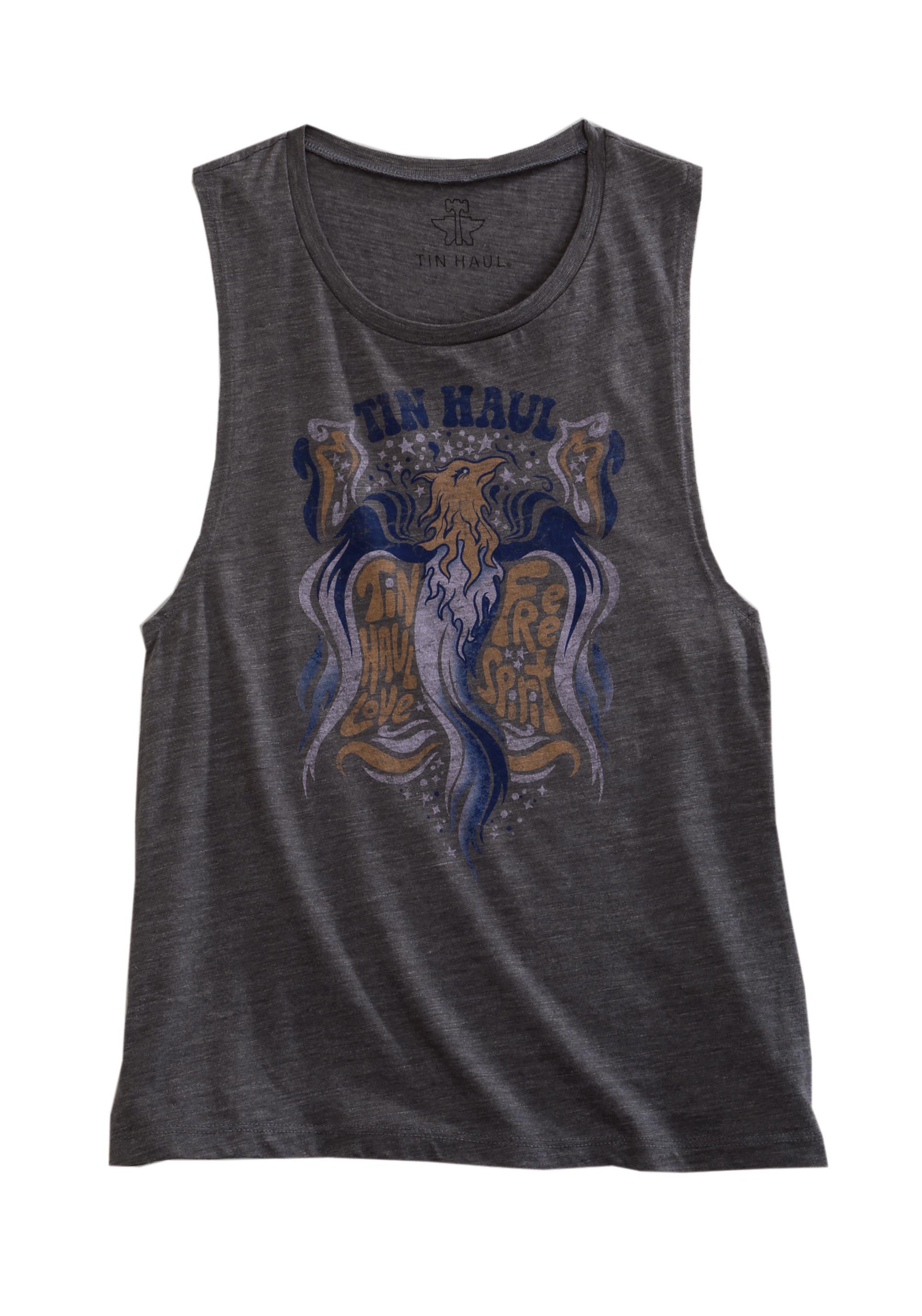 Tin Haul Collection-gal’s Womens Grey Ladies Sl Tank