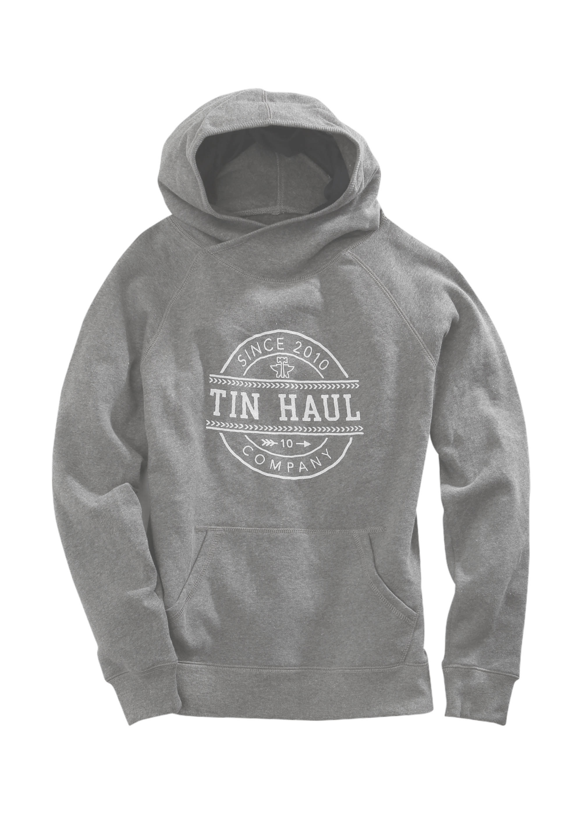 Tin Haul Collection Womens Grey Since 2010 Circle Tin Haul Screen Prin