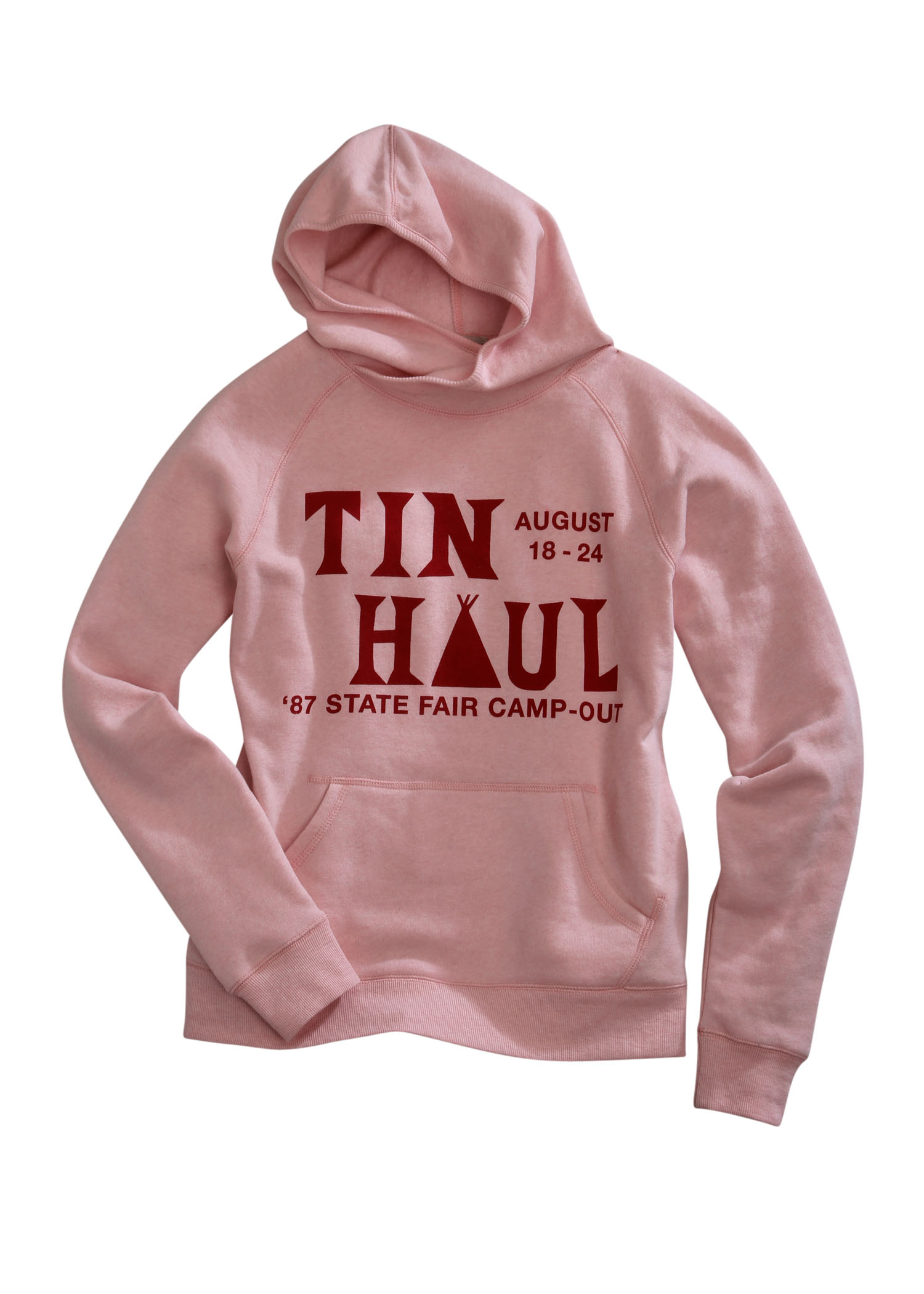 Tin Haul Gals Womens Pink Tin Haul Camp Out Screen Print