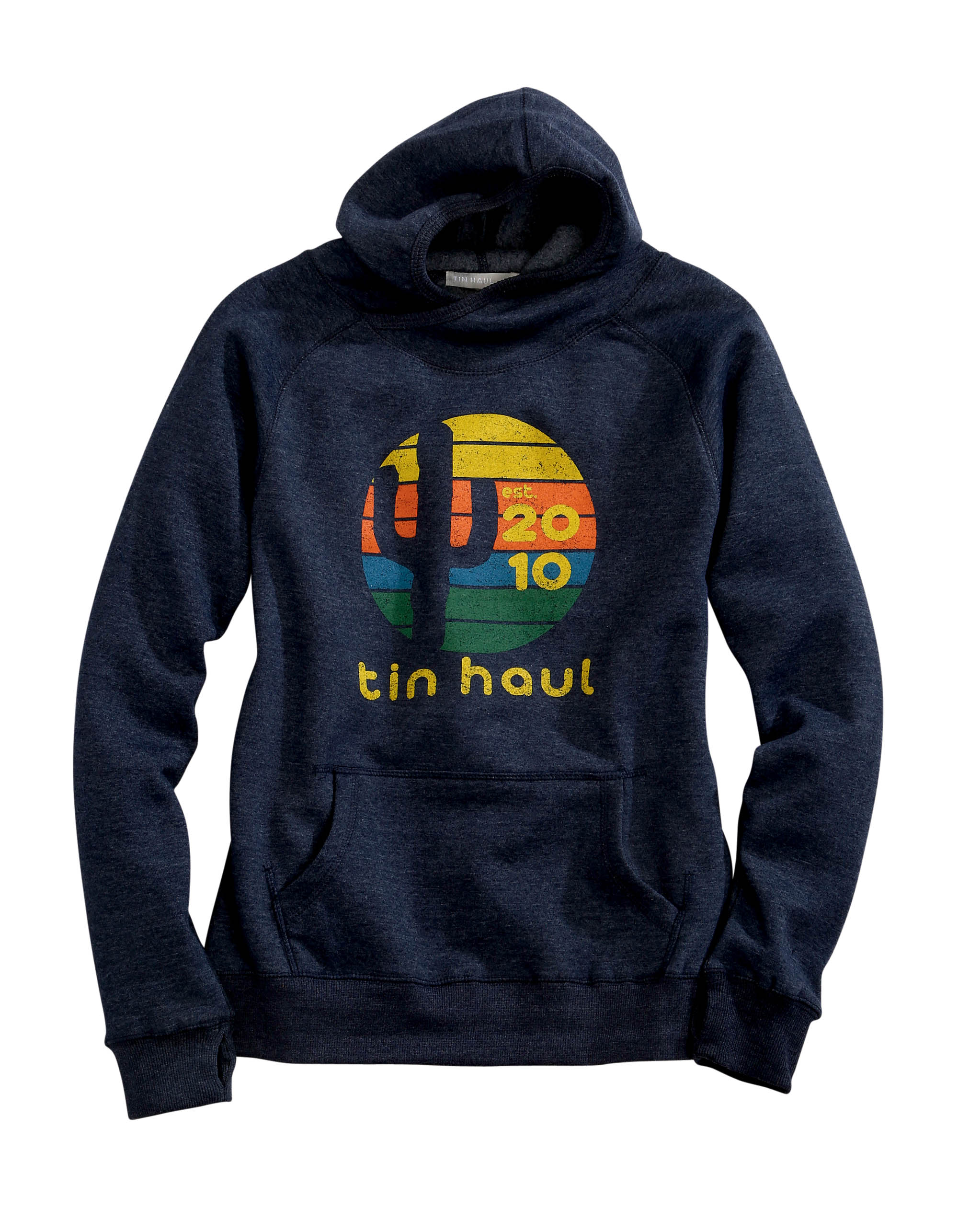 Tin Haul Collection- Sweatshirts Womens Blue Tin Haul Cactus W/sunset