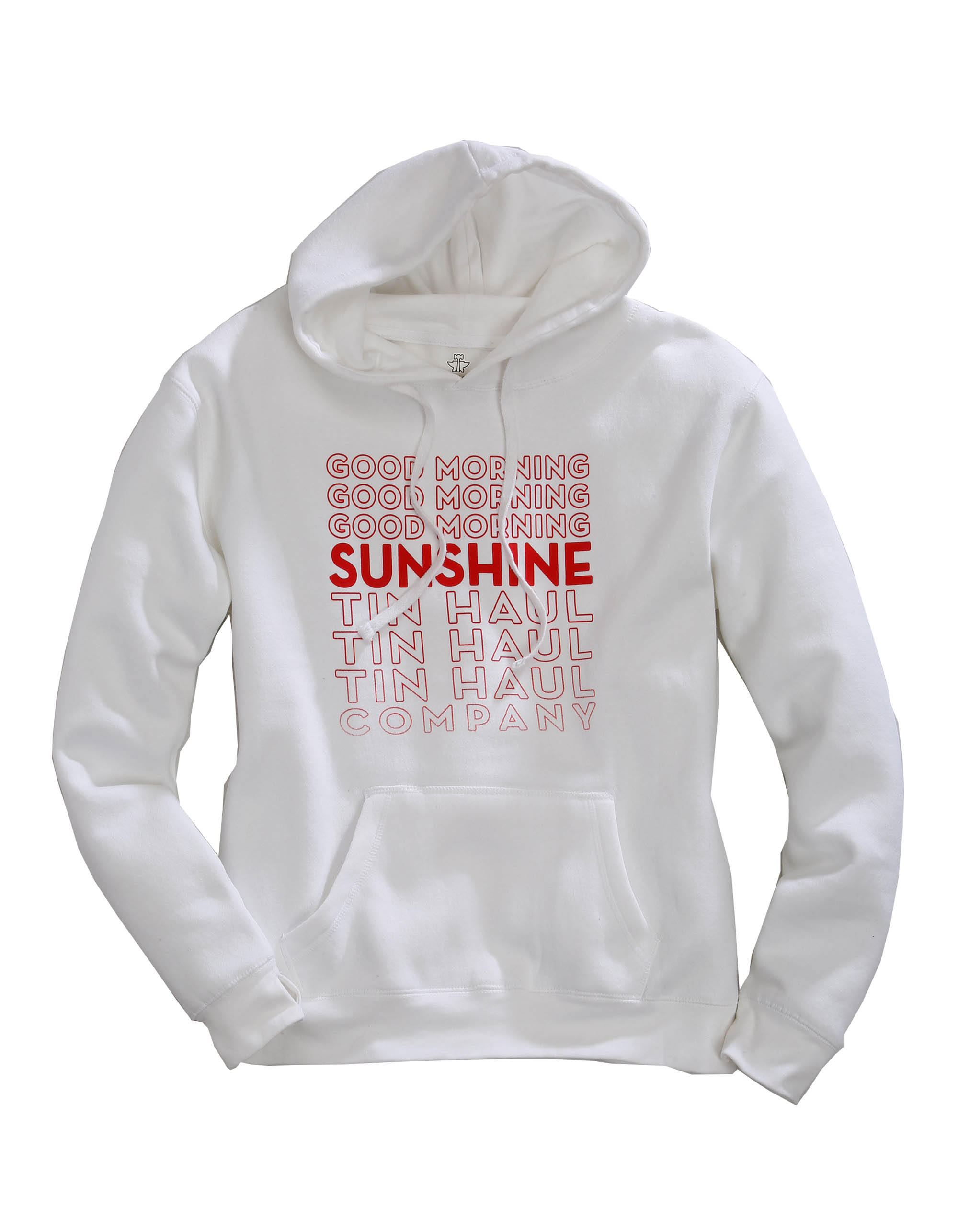 Tin Haul Collection- Sweatshirts Womens White Good Morning Sunshine Hoodie