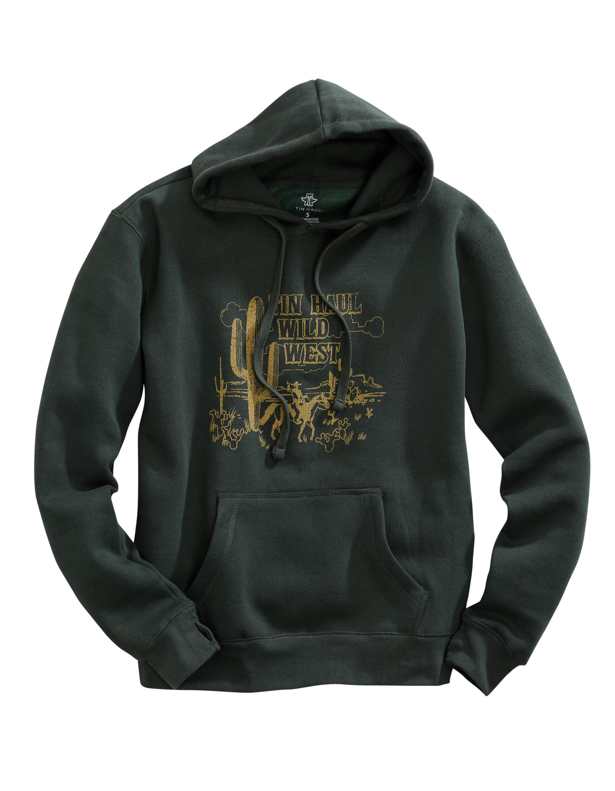 Tin Haul Collection- Sweatshirts Womens Green Tin Haul Wild West Screen Print