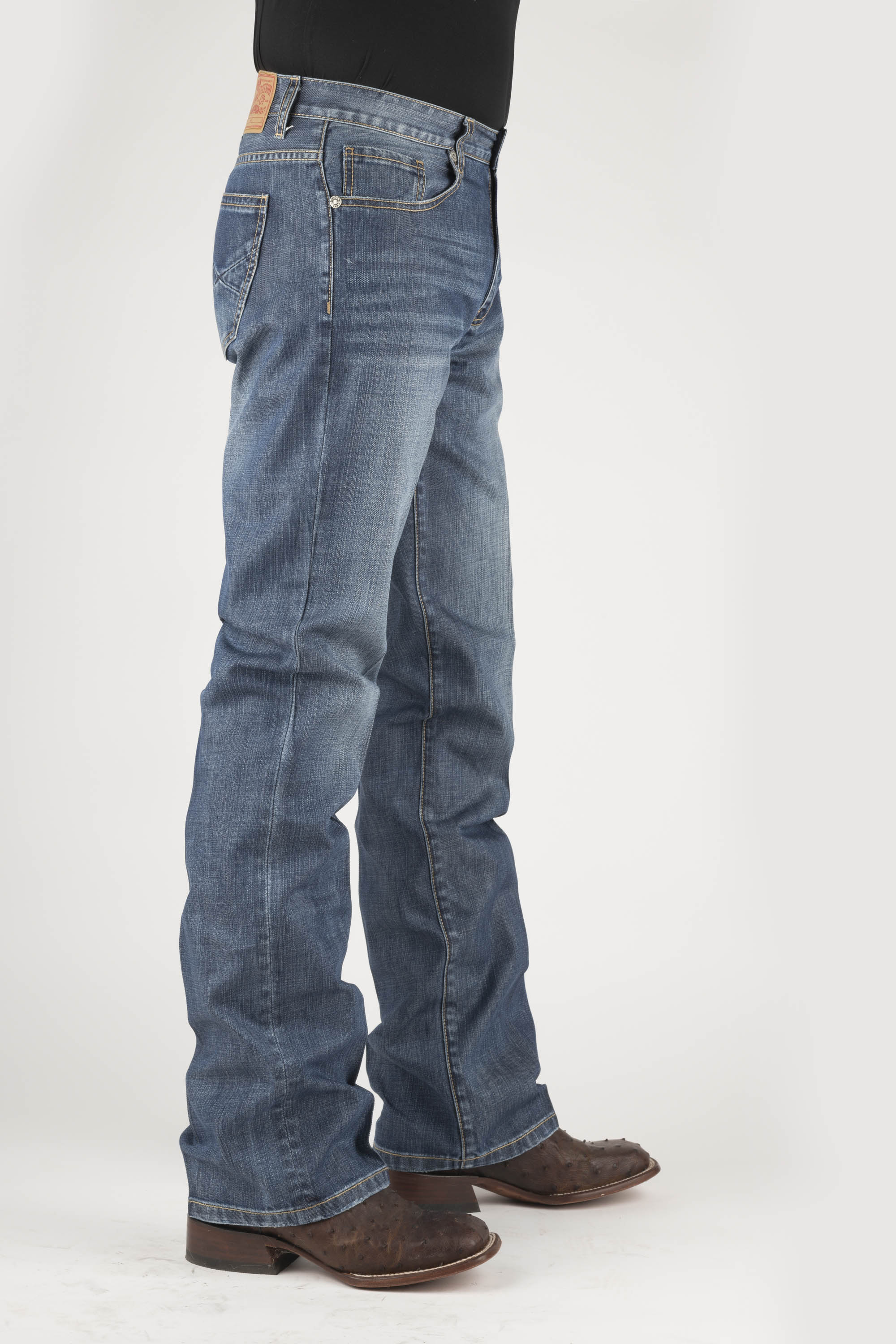 1312 Modern Fit Jeans Mens Blue Pieced Back Pkt Ows