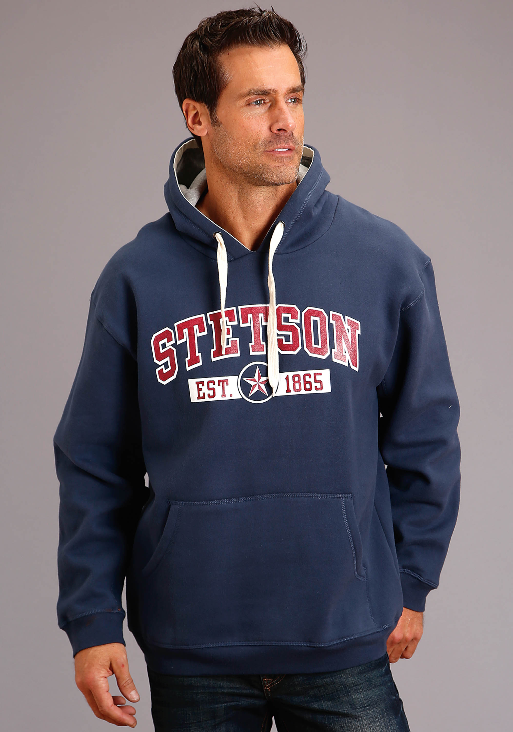 Stetson Men’s Collection- Sweatshirt Mens Navy Steton Est 1865