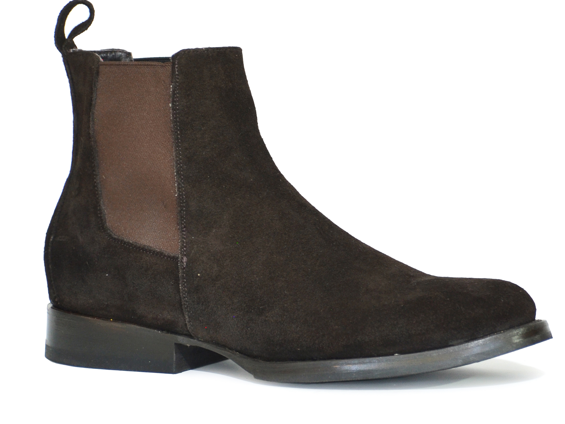 Chelsea Boot Mens Brown/brown All Over Dark Brown Suede