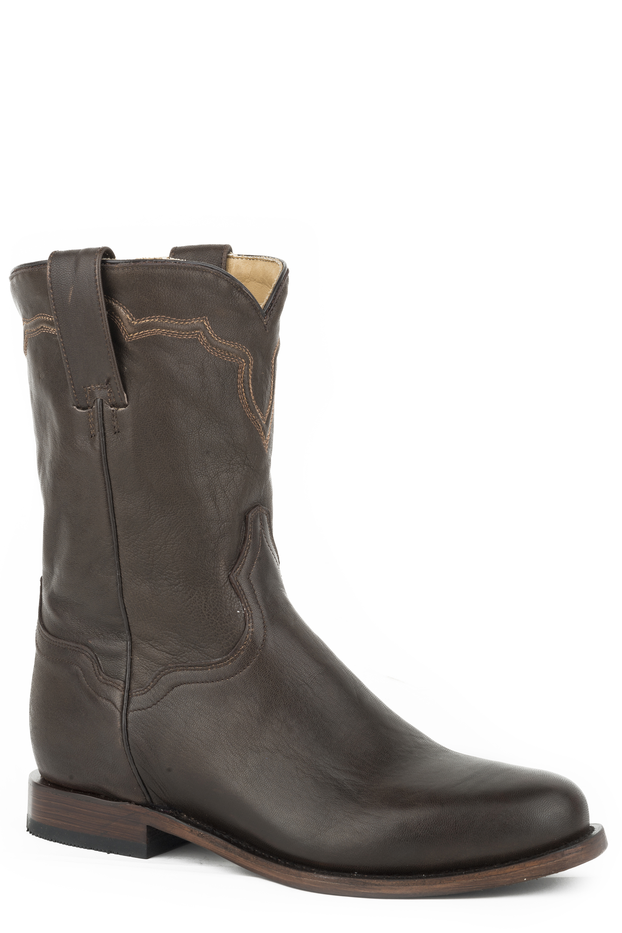 Weston Mens Burnished Brown Goat Vamp & Shaft