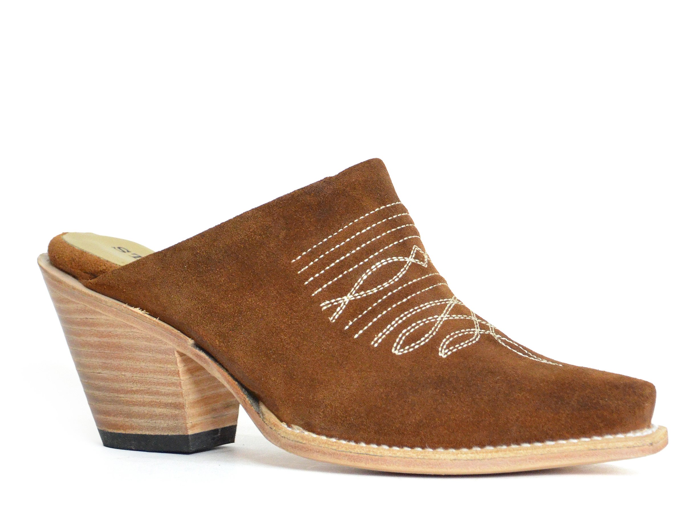 Reed Womens Brown Suede Mule