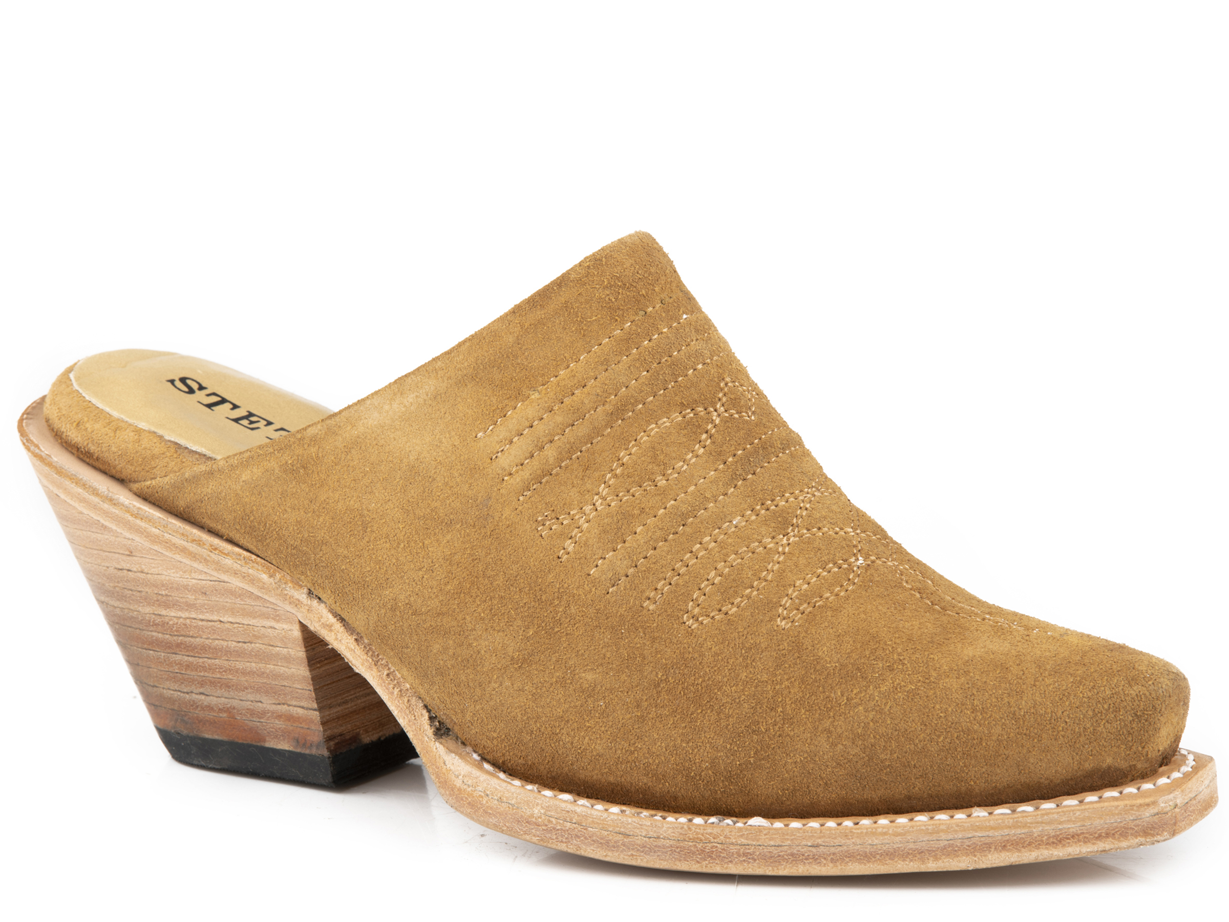 Reed Womens Tan Suede Mule